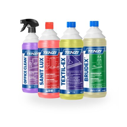 TENZI Interieur & Textiel Bundel – Office Clean, Brudex, Sanit Lux & Textil-Ex (4x 1L)