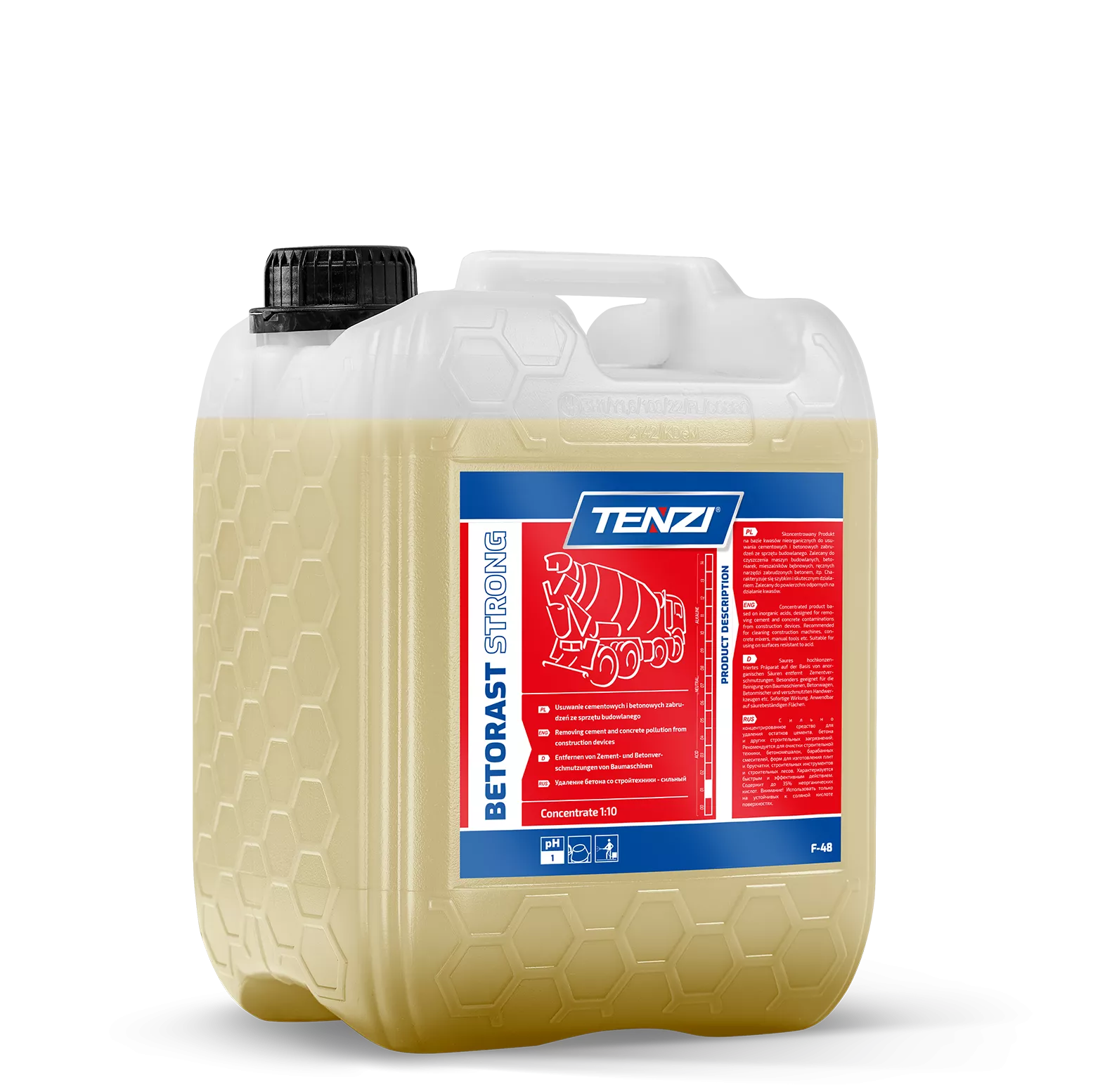 betorast-strong-10l TENZI BetoRast STRONG - Beton-, roest- en cementverwijderaar - Concentraat - 10L - Afbeelding 1