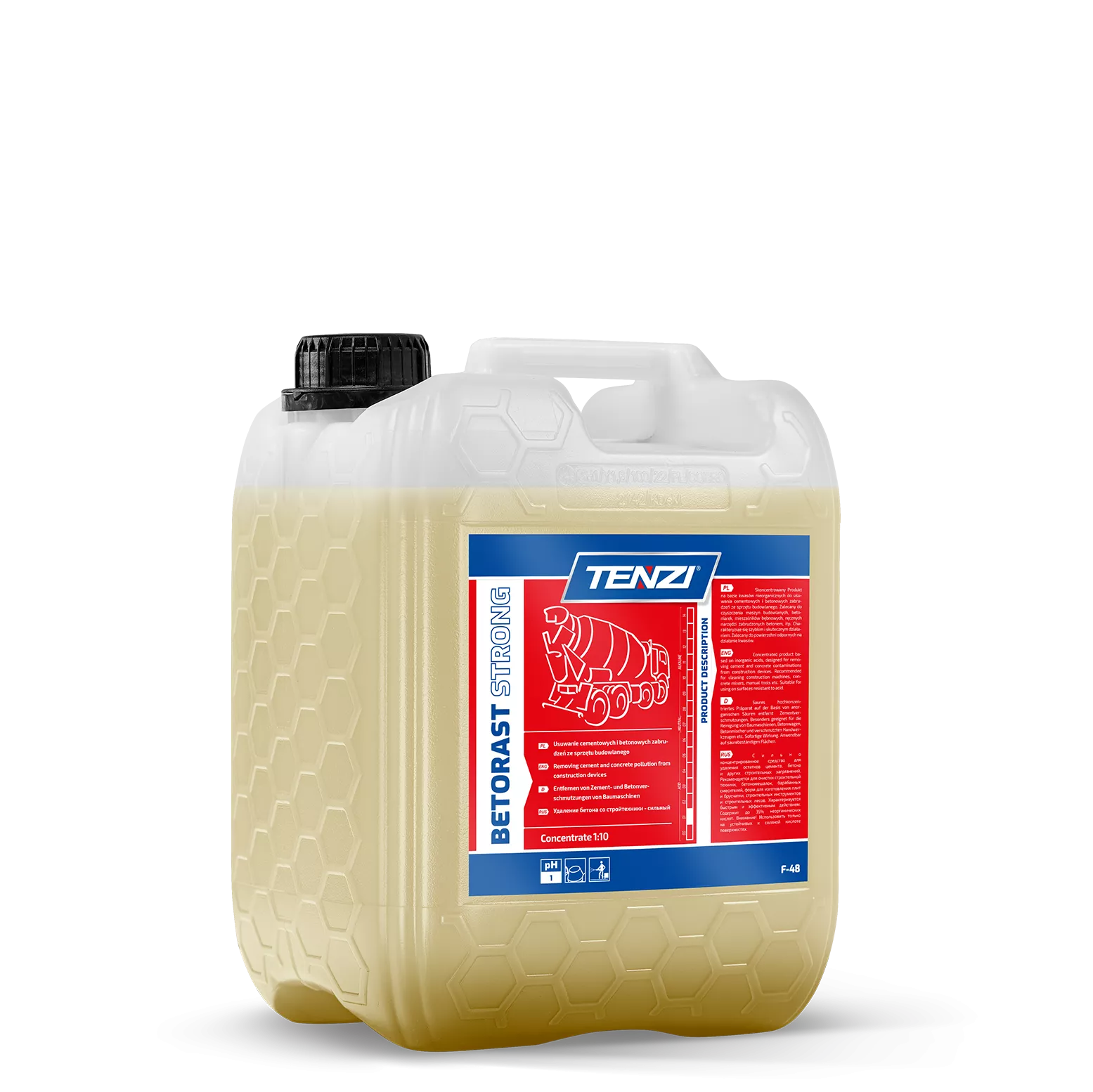 betorast-strong-5l TENZI BetoRast STRONG - Beton-, roest- en cementverwijderaar - Concentraat - 5L - Afbeelding 1