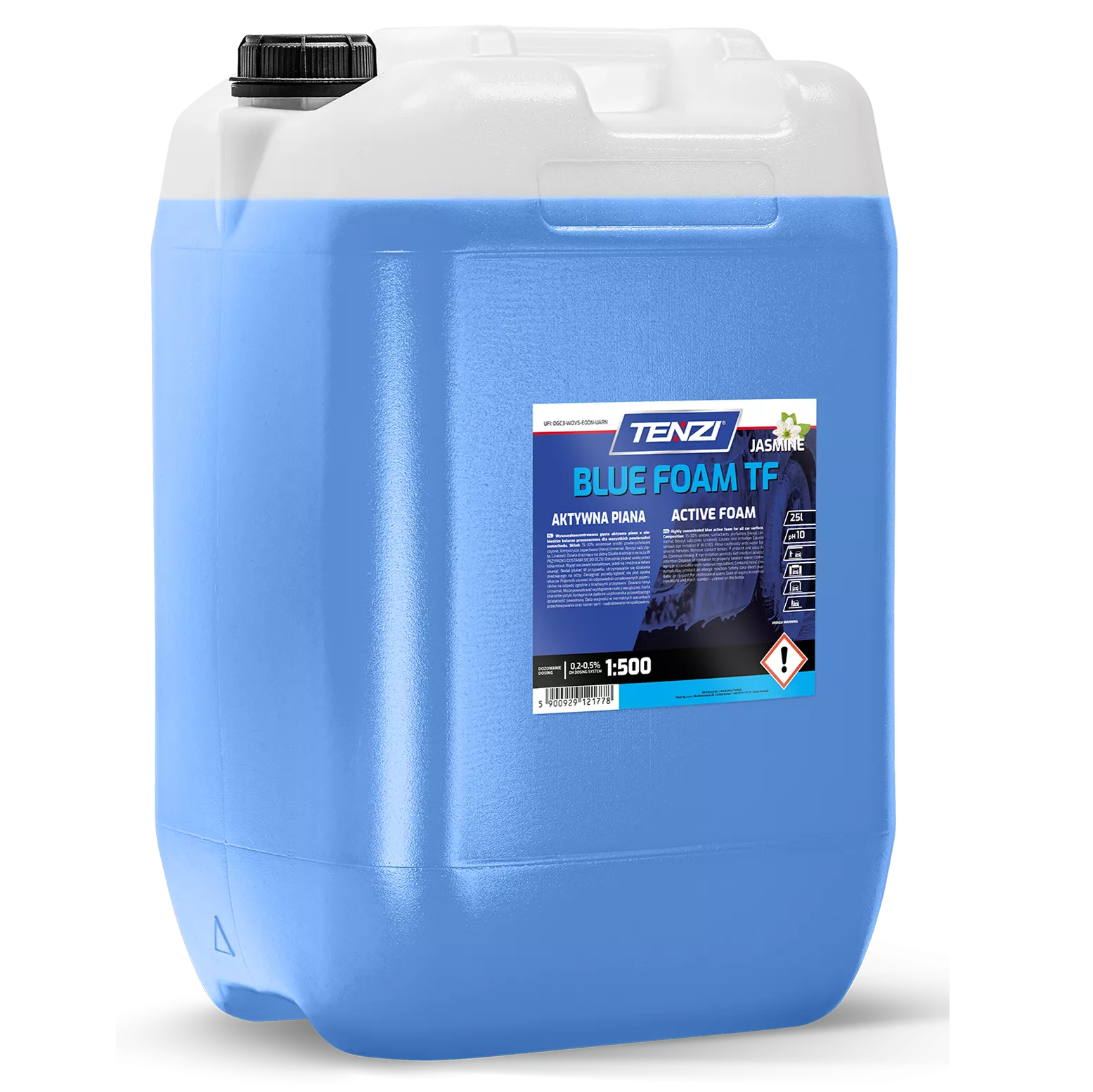 blue-foam-tf-jasmine-25l-5 TENZI BLUE FOAM TF JASMINE - Actief schuim voor autowas - Voor wasstraten - 25L - Afbeelding 1
