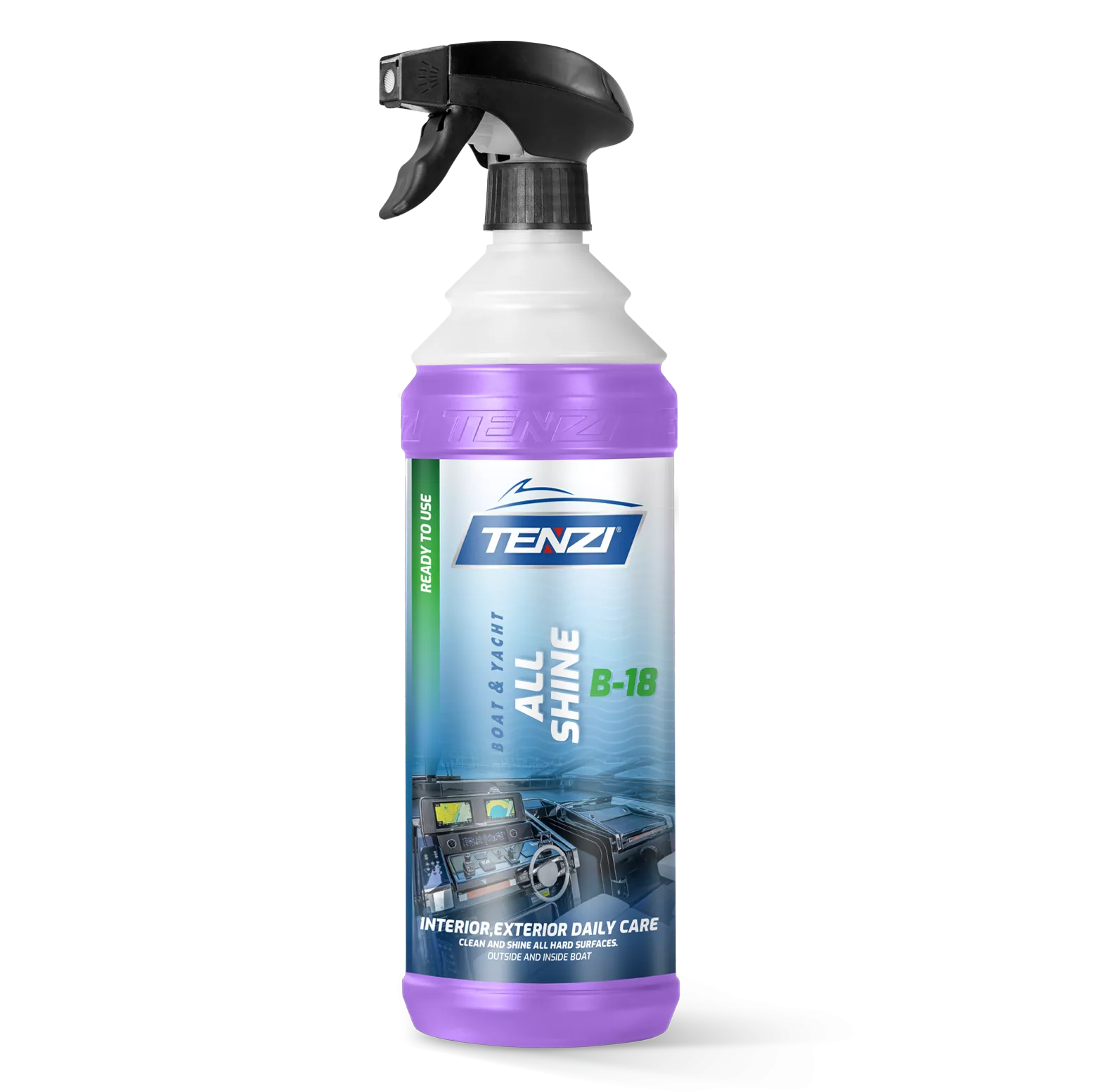 boat-all-shine-b-18-1l TENZI Boat All Shine B-18 - Universele reiniger – Voor alle harde oppervlakken – Voor boten en jachten – 1L - Afbeelding 1