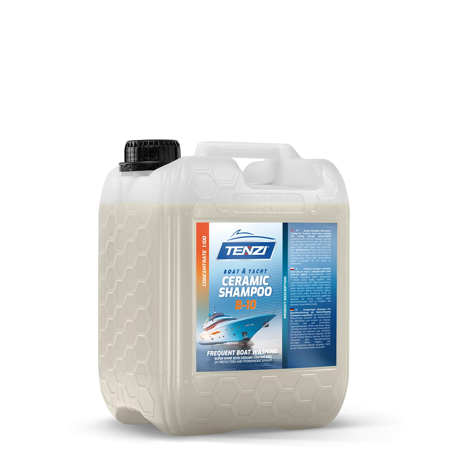 boat-ceramic-shampoo-b-10-5l TENZI Boat Ceramic Shampoo B-10 - Quartz-shampoo – Hydrofobe coating – Voor boten en jachten – 5L - Afbeelding 1