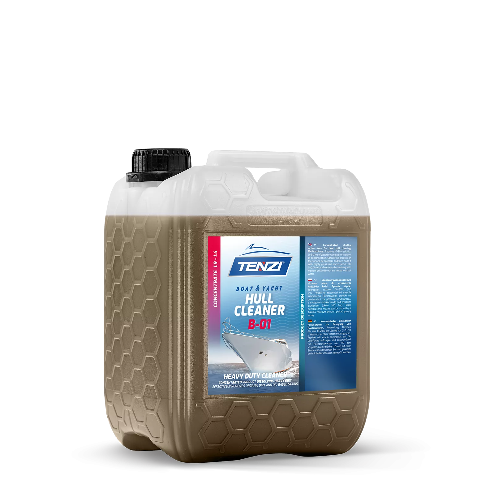 boat-hull-cleaner-b-01-5l TENZI Boat Hull Cleaner B-01 - Reiniger voor scheepsromp buitenzijde – Voor boten en jachten – 5L - Afbeelding 1