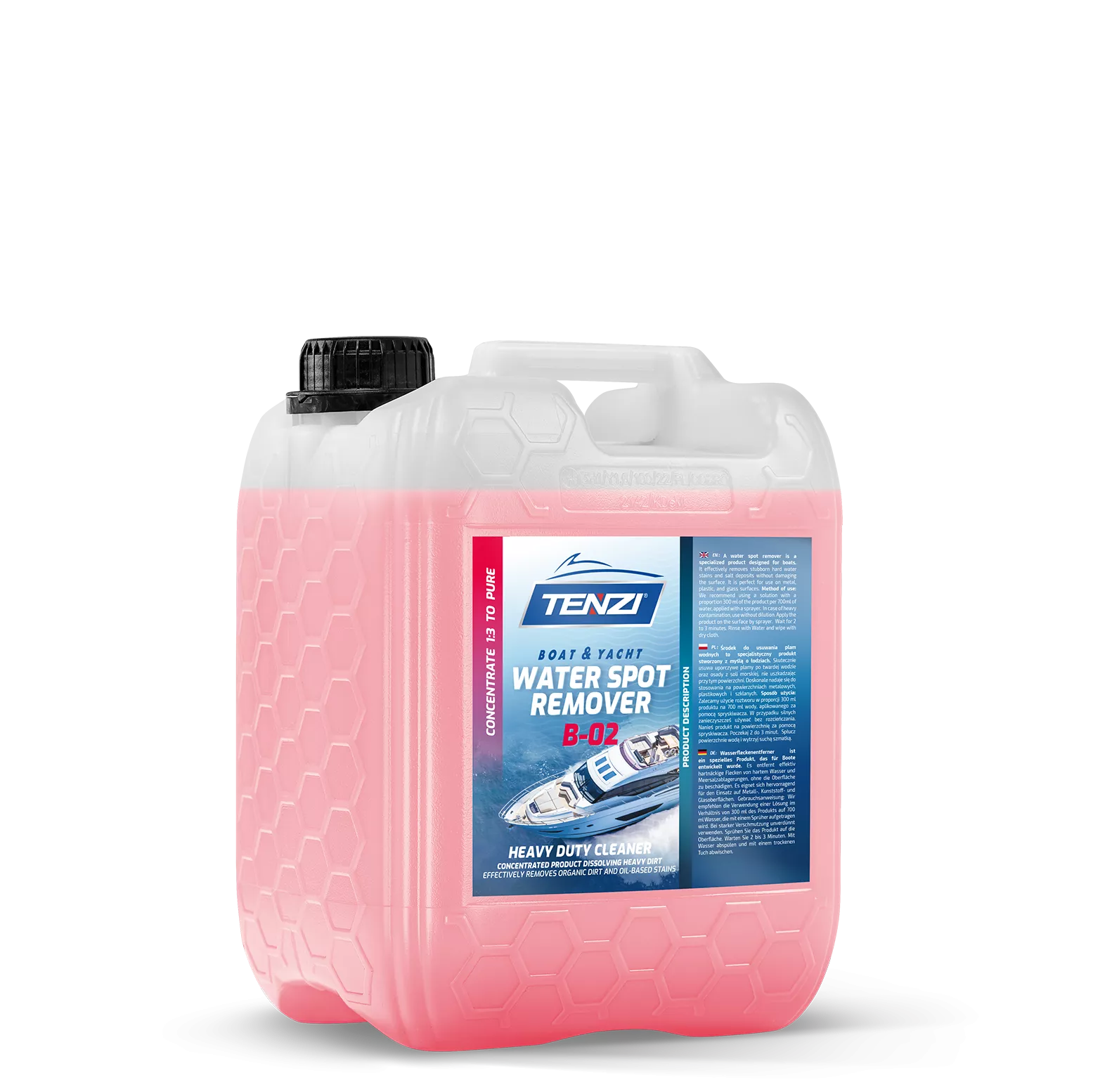 boat-water-spot-remover-b-02-5l TENZI Boat Water Spot Remover B-02 - Verwijderaar van hardnekkige waterschade en aanslag – Voor boten en jachten – 5L - Afbeelding 1