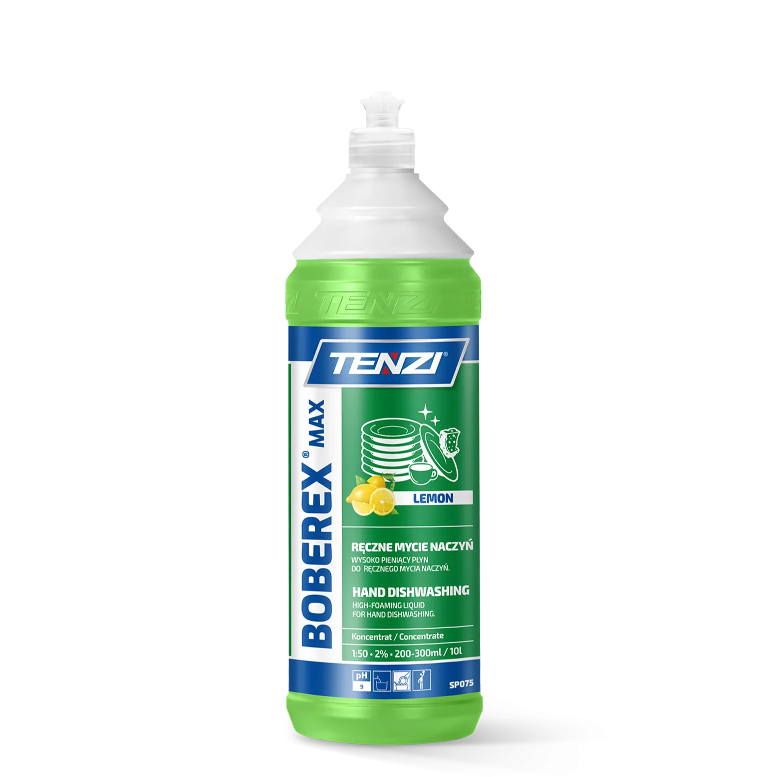 boberex-max-lemon-1l TENZI BOBEREX MAX LEMON - Afwasmiddel – Concentraat – 1L - Afbeelding 1
