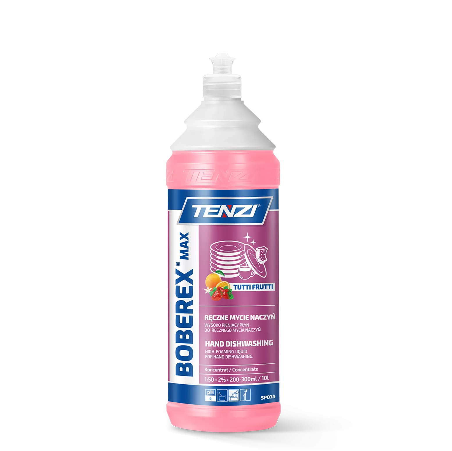 boberex-max-tutti-frutti-1l TENZI BOBEREX MAX TUTTI FRUTTI - Afwasmiddel – Concentraat – 1L - Afbeelding 1