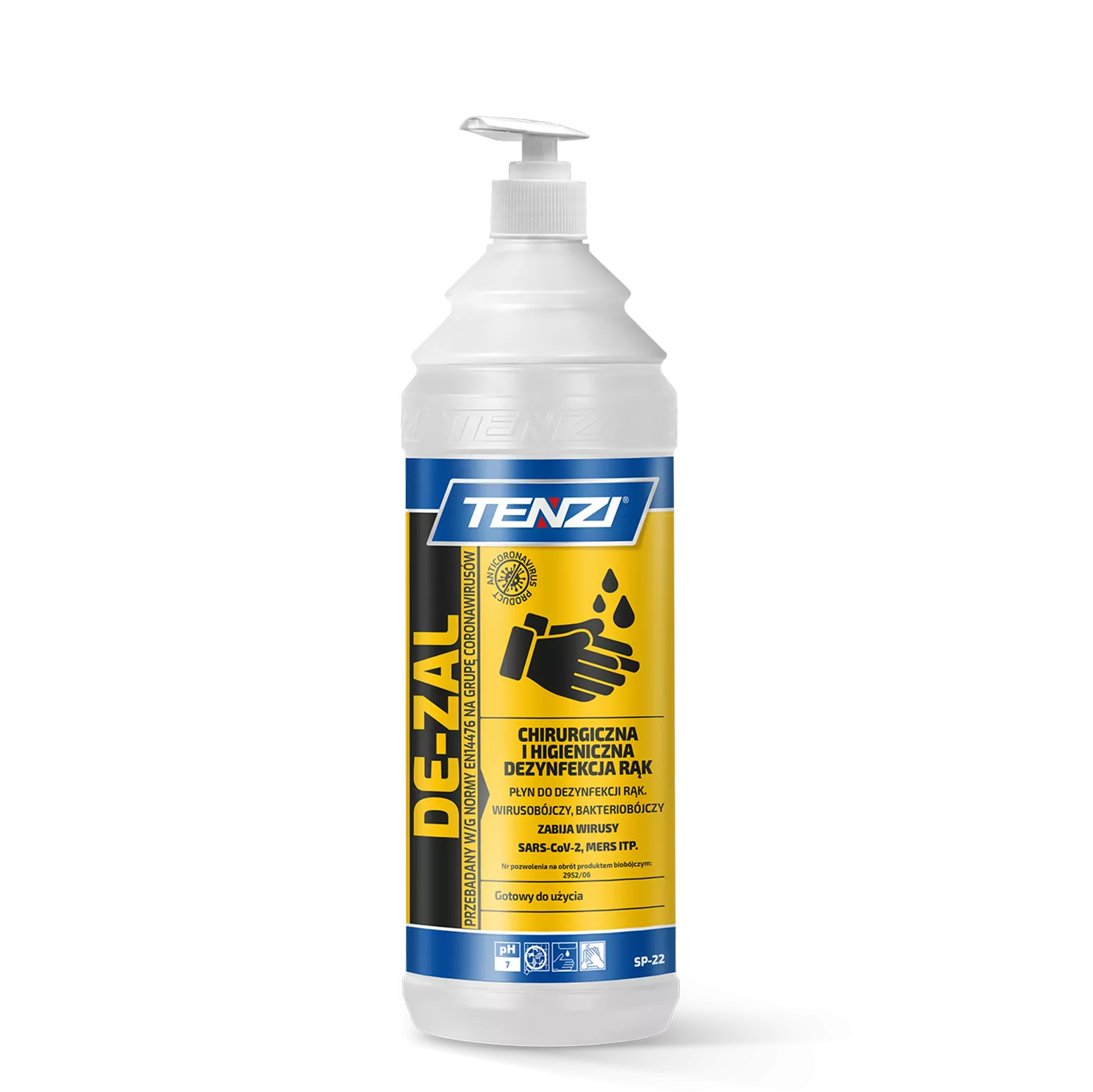 de-zal-1l-2 TENZI De-Zal - Handdesinfectie vloeistof - 1L - Afbeelding 1