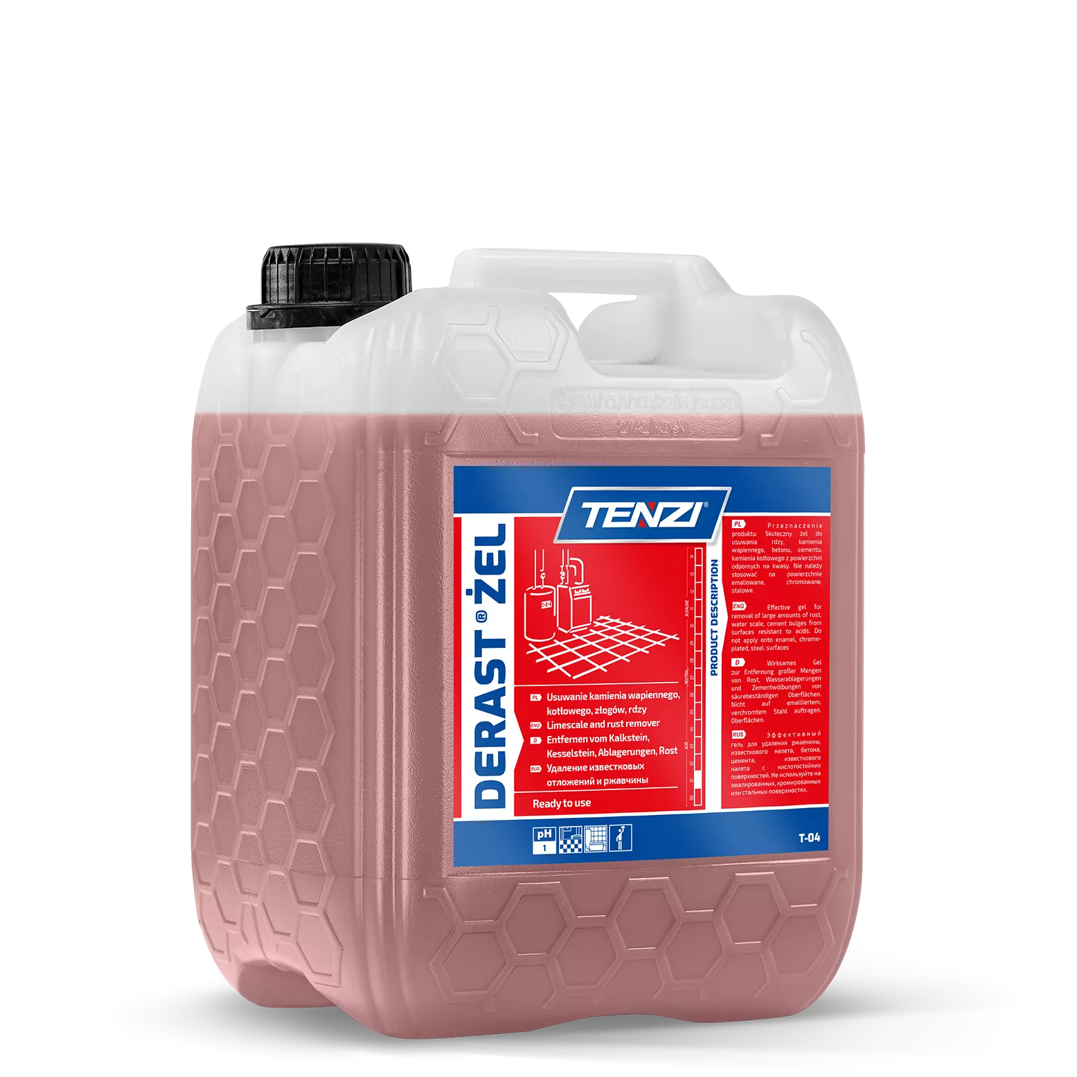 derastr-zel-10l TENZI Derast® GEL – Gel Roest- en kalkverwijderaar – 10L - Afbeelding 1