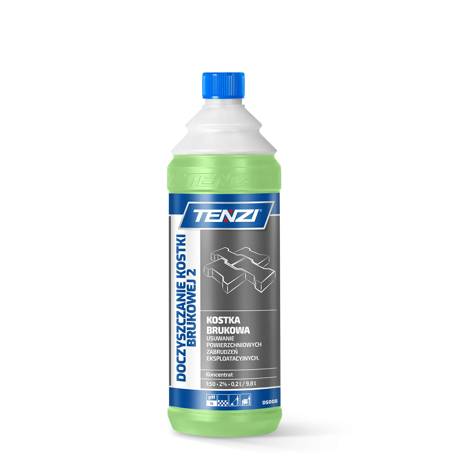 doczyszczanie-kostki-brukowej-2-1l TENZI Cleaning of Paving Stone 2 - Bestratingsreiniger - 1L - Afbeelding 1