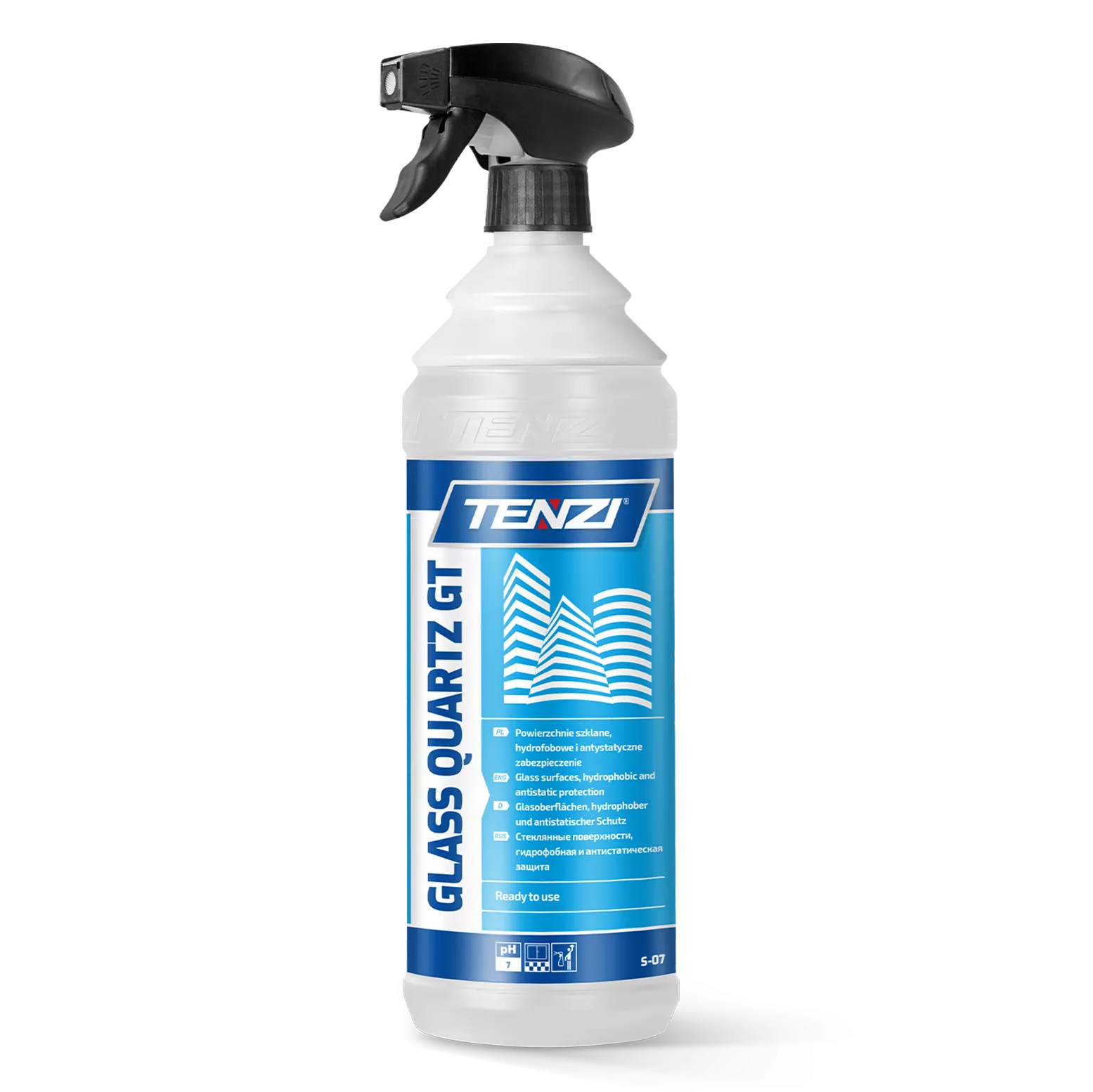 glass-quartz-gt-1l TENZI GLASS QUARTZ GT – Hydrofobe glasreiniger – 1L - Afbeelding 1