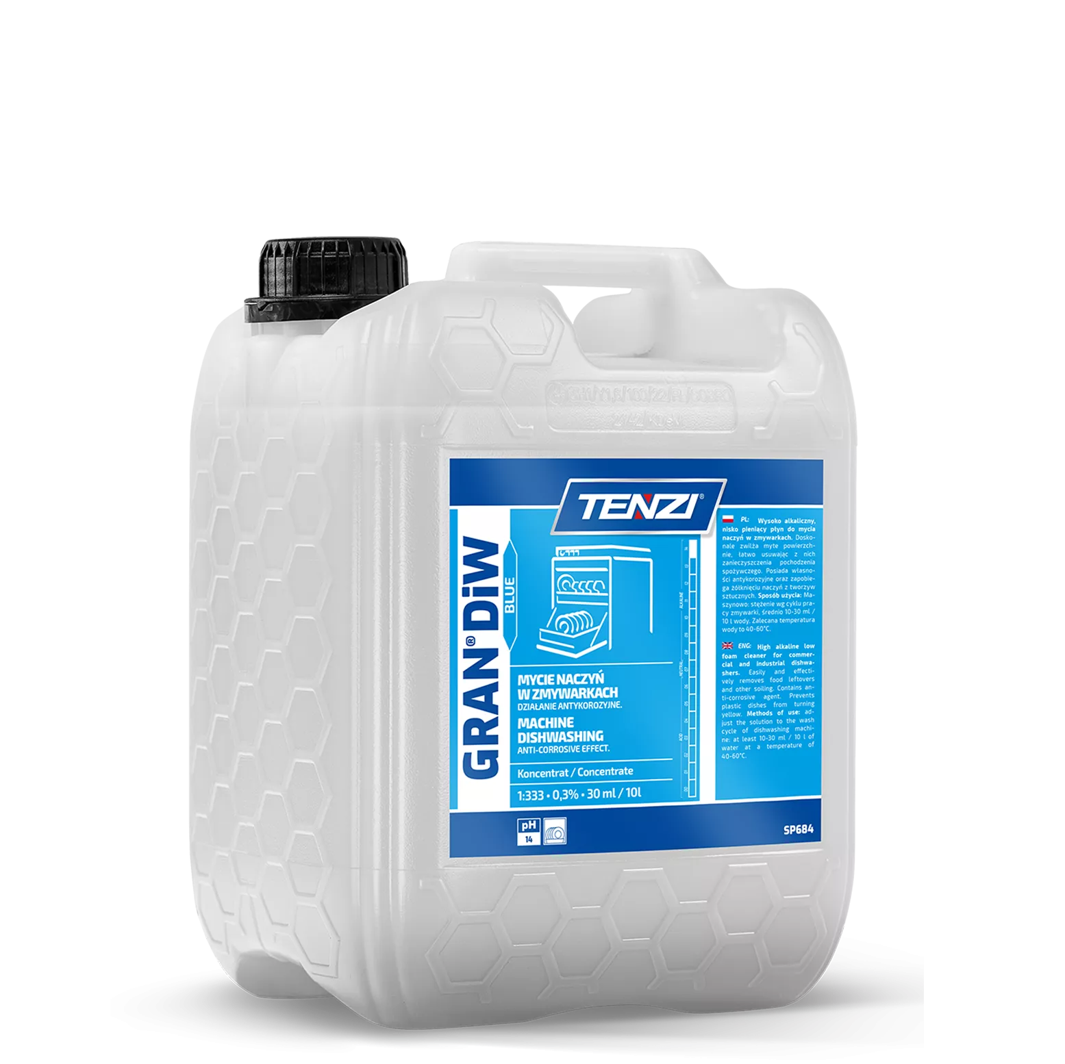 gran-diw-blue-10l TENZI Gran DIW BLUE – Vaatwasmiddel – 10L - Afbeelding 1