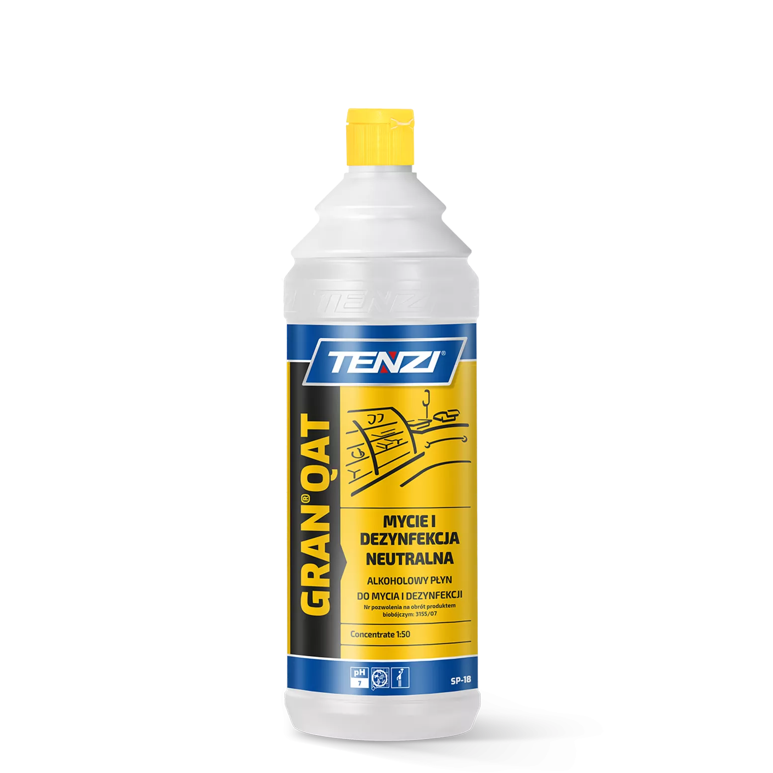 gran-qat-1l-2 TENZI Gran Qat - Neutrale reiniging en desinfectie - 1L - Afbeelding 1