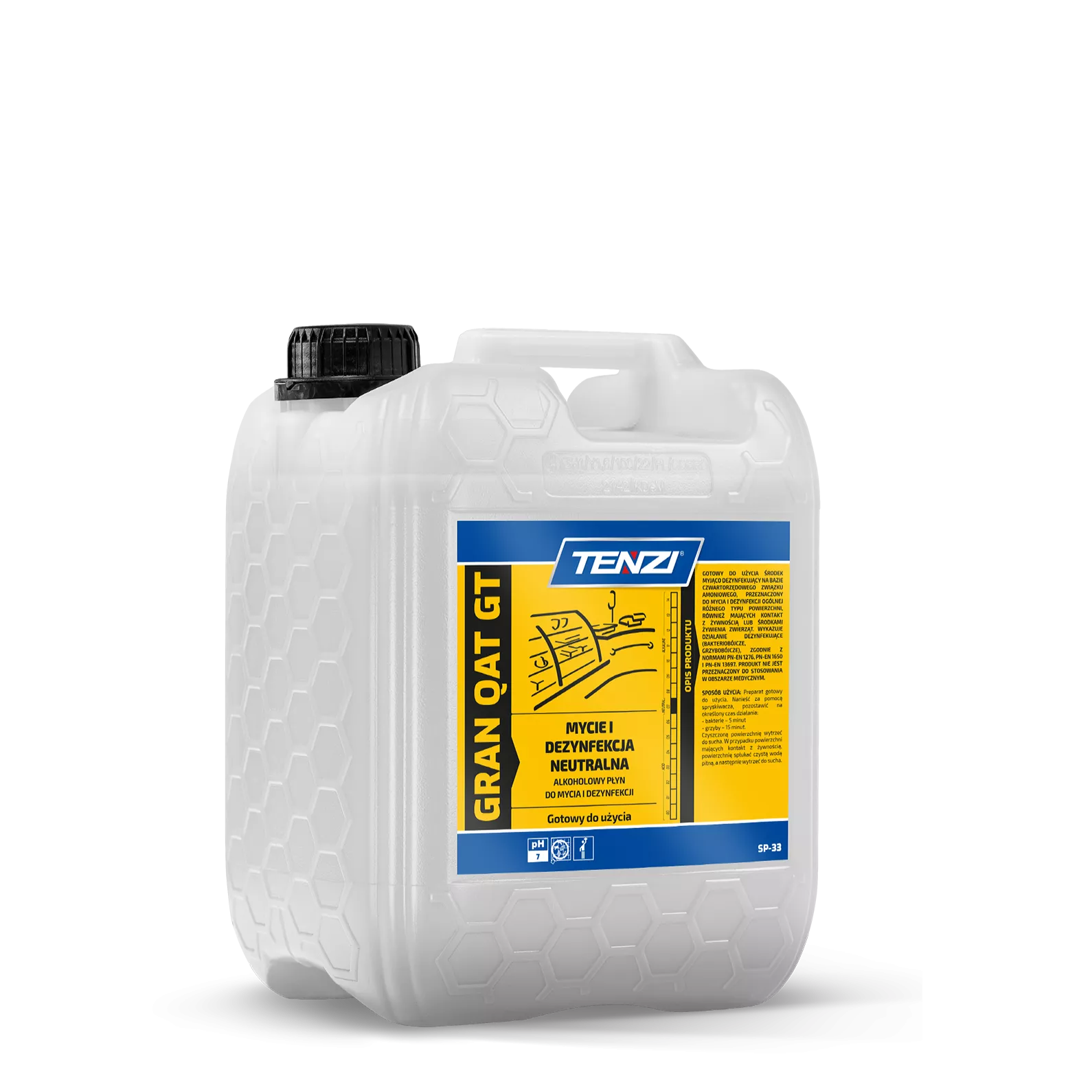 gran-qat-gt-5l-2 TENZI Gran Qat GT - Neutrale reiniging en desinfectie - Kant-en-klaar - 5L - Afbeelding 1