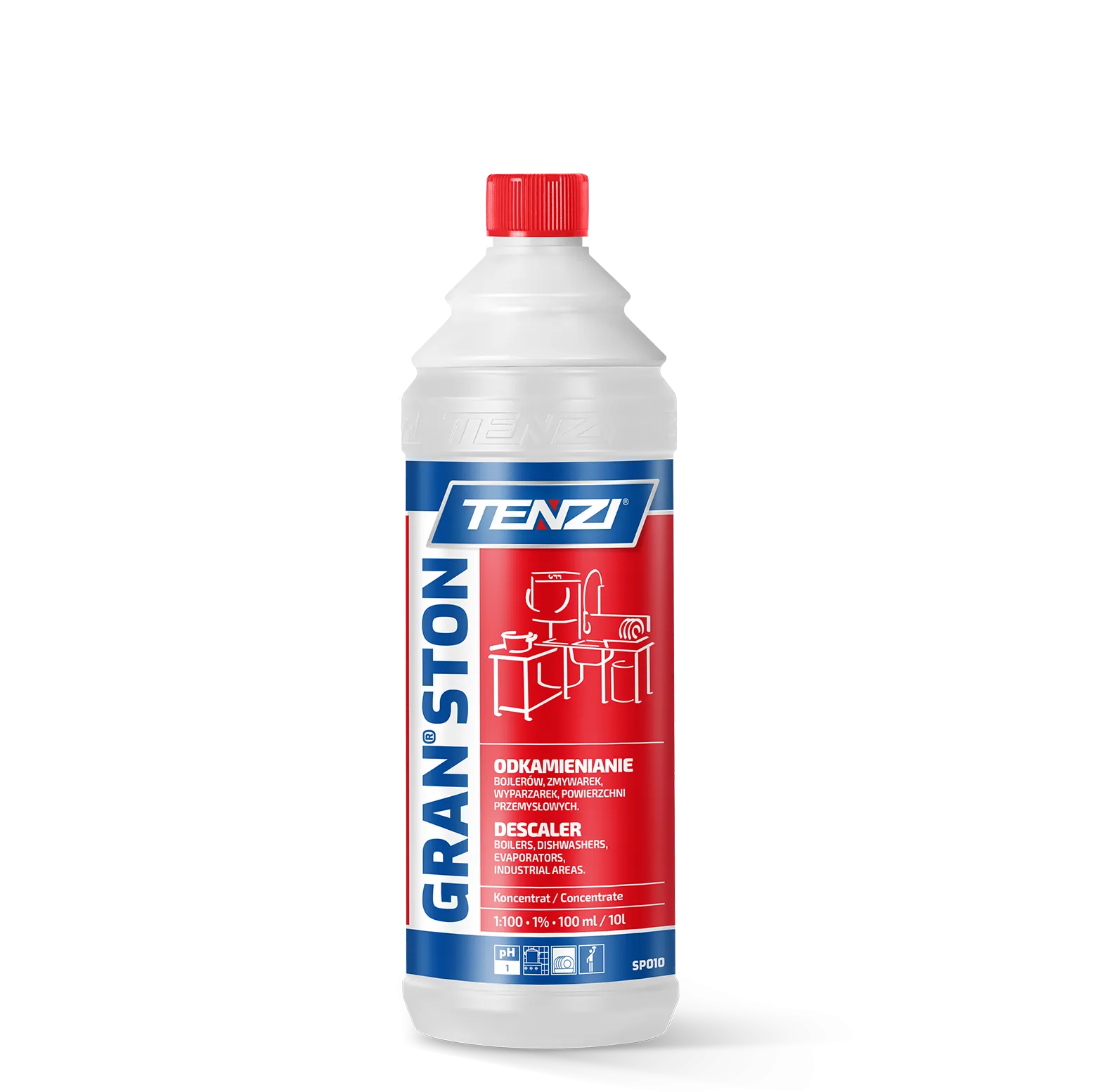 gran-ston-1l TENZI Gran Ston - Ontkalker voor horeca-apparatuur - 1L - Afbeelding 1