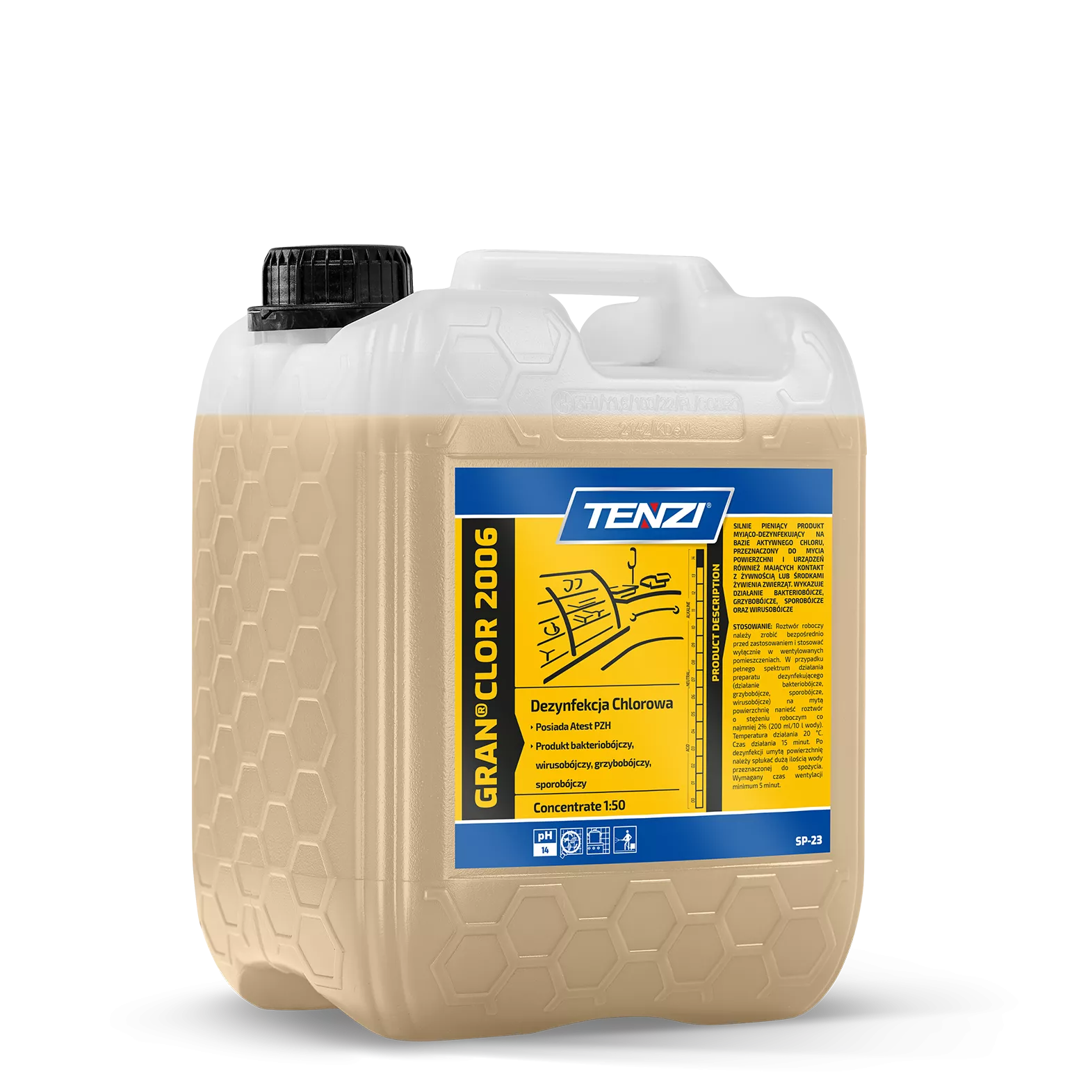 granclor-2006-10l-2 TENZI GranClor 2006 - Chloorreiniger en desinfectie - Voedselindustrie - 10L - Afbeelding 1