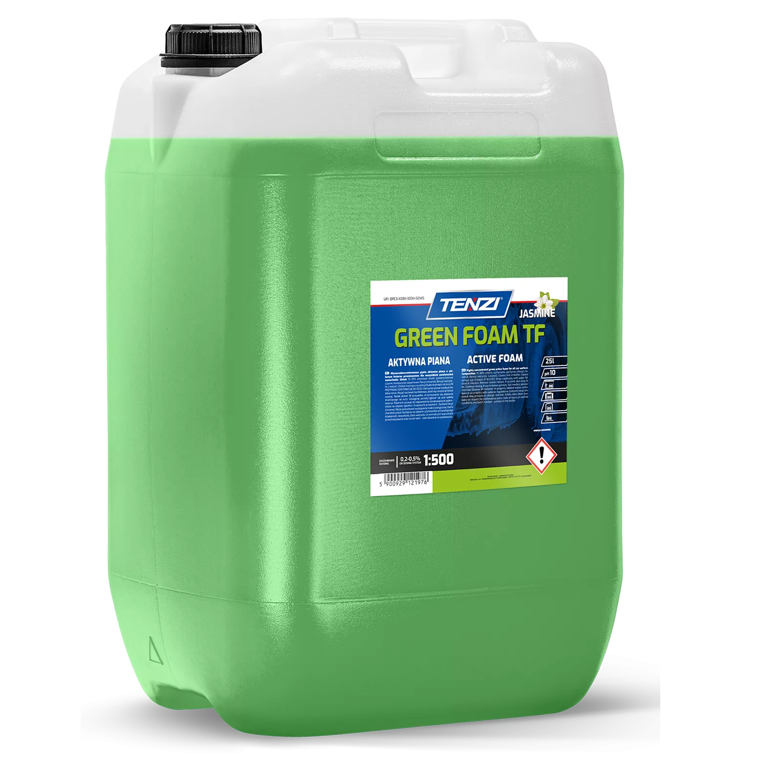 green-foam-tf-jasmine-25l TENZI GREEN FOAM TF JASMINE - Actief schuim voor autowas - Voor wasstraten - 25L - Afbeelding 1