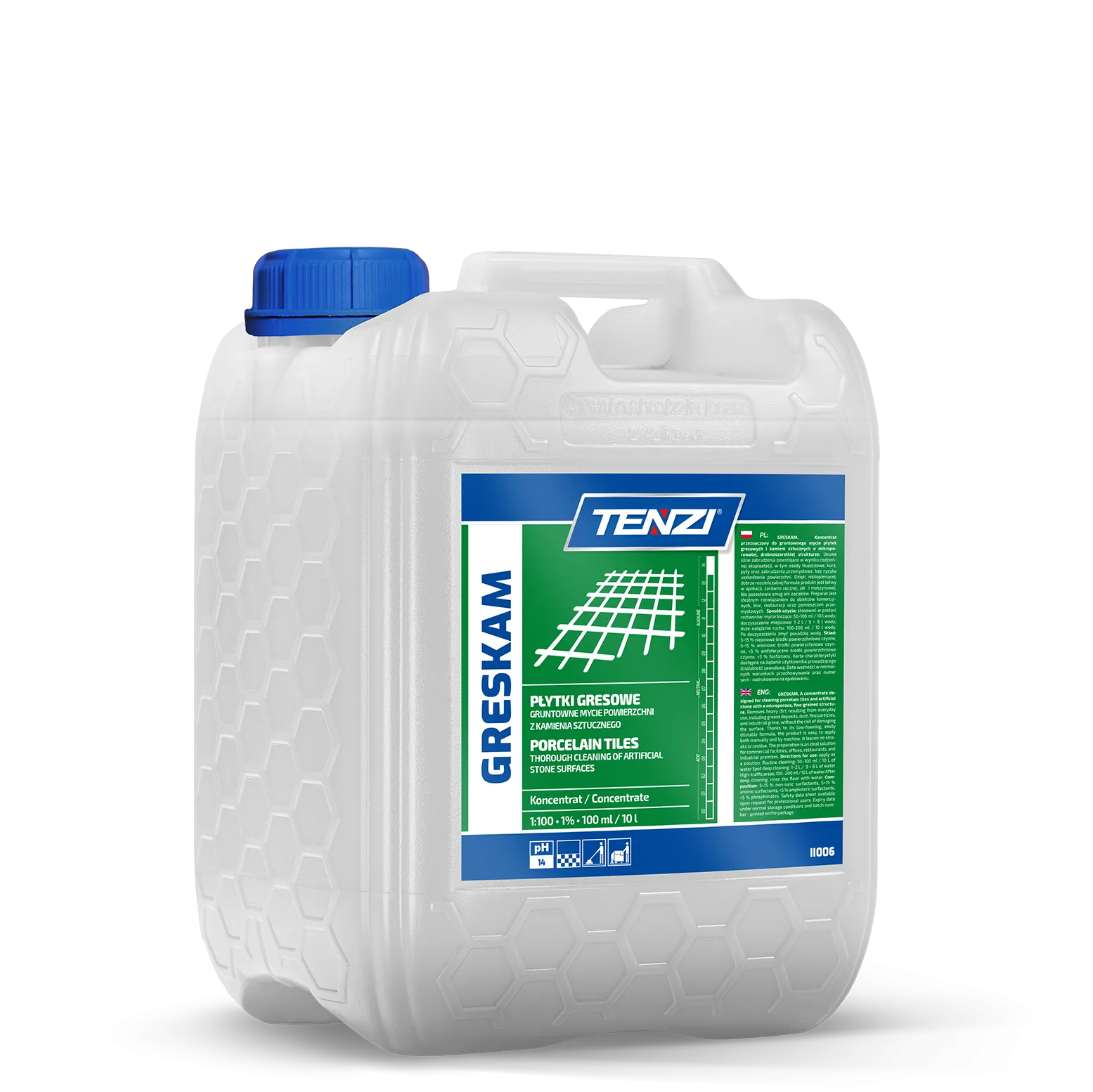 greskam-10l TENZI GresKam - Reiniger voor kunststeen tegels - 10L - Afbeelding 1