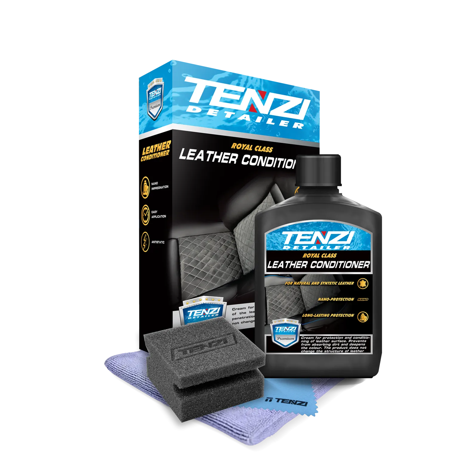 leather-conditioner-03l-2 TENZI Detailer LEDER IMPREGNATIE - Impregneerlotion voor leer - 0,3L - Afbeelding 1