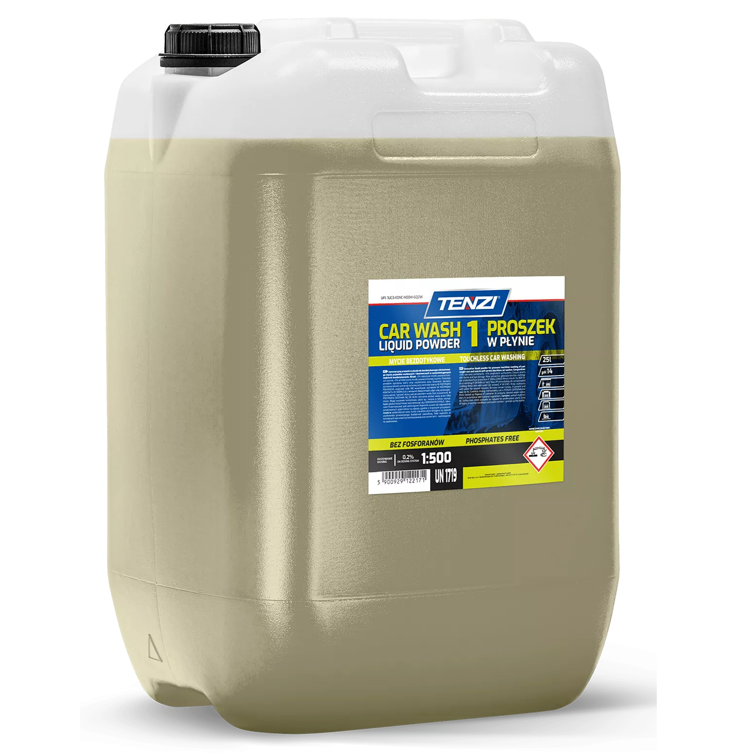 liquid-powder-proszek-w-plynie-1-25l TENZI LIQUID POWDER 1 - Poeder voor touchless wasstraten - Autowassen onder hoge druk - 25L - Afbeelding 1