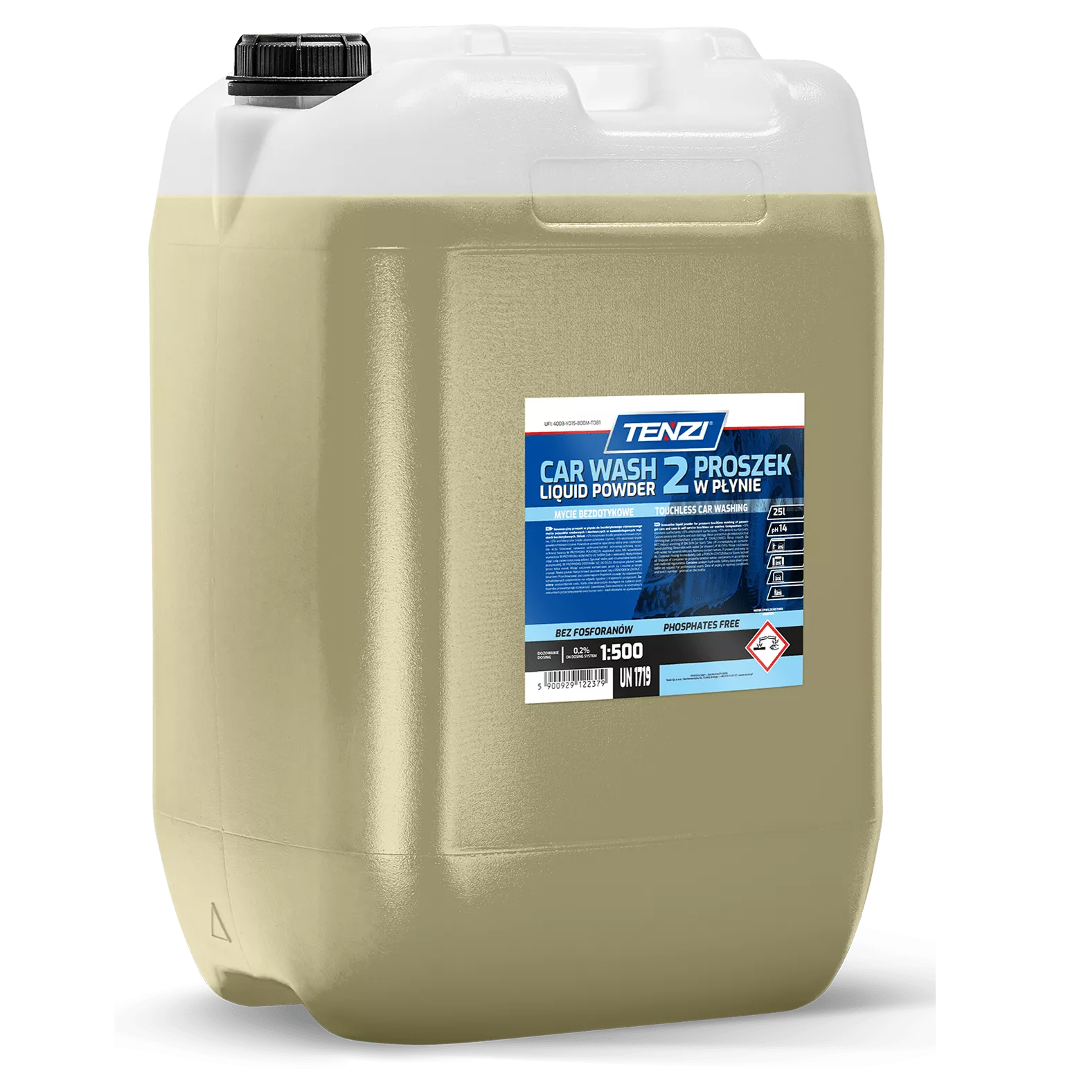 liquid-powder-proszek-w-plynie-2-25l TENZI LIQUID POWDER 2 - Poeder voor touchless wasstraten - Autowassen onder hoge druk - 25L - Afbeelding 1