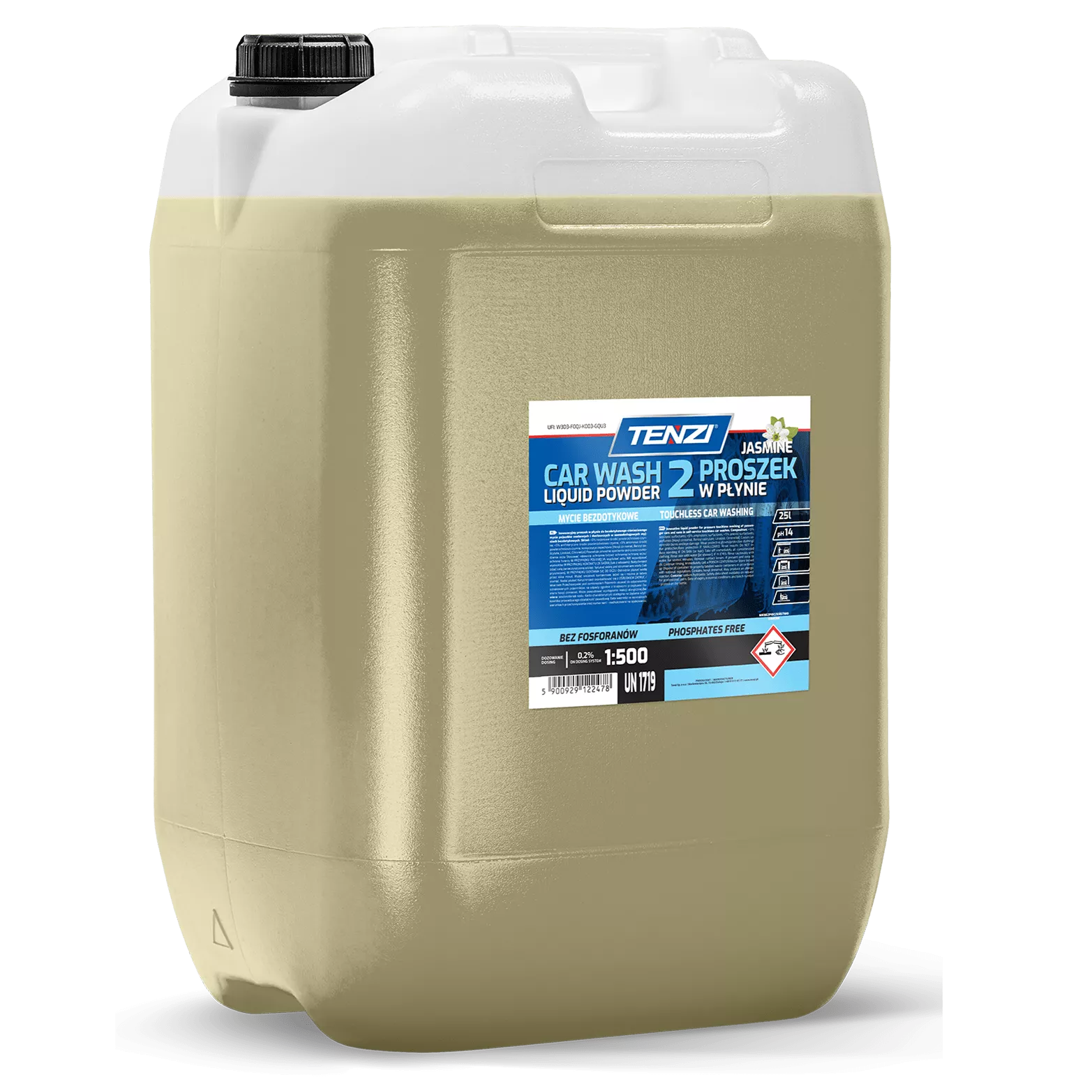 liquid-powder-proszek-w-plynie-2-jasmine-25l TENZI LIQUID POWDER 2 JASMINE - Poeder voor touchless wasstraten - Autowassen onder hoge druk - 25L - Afbeelding 1