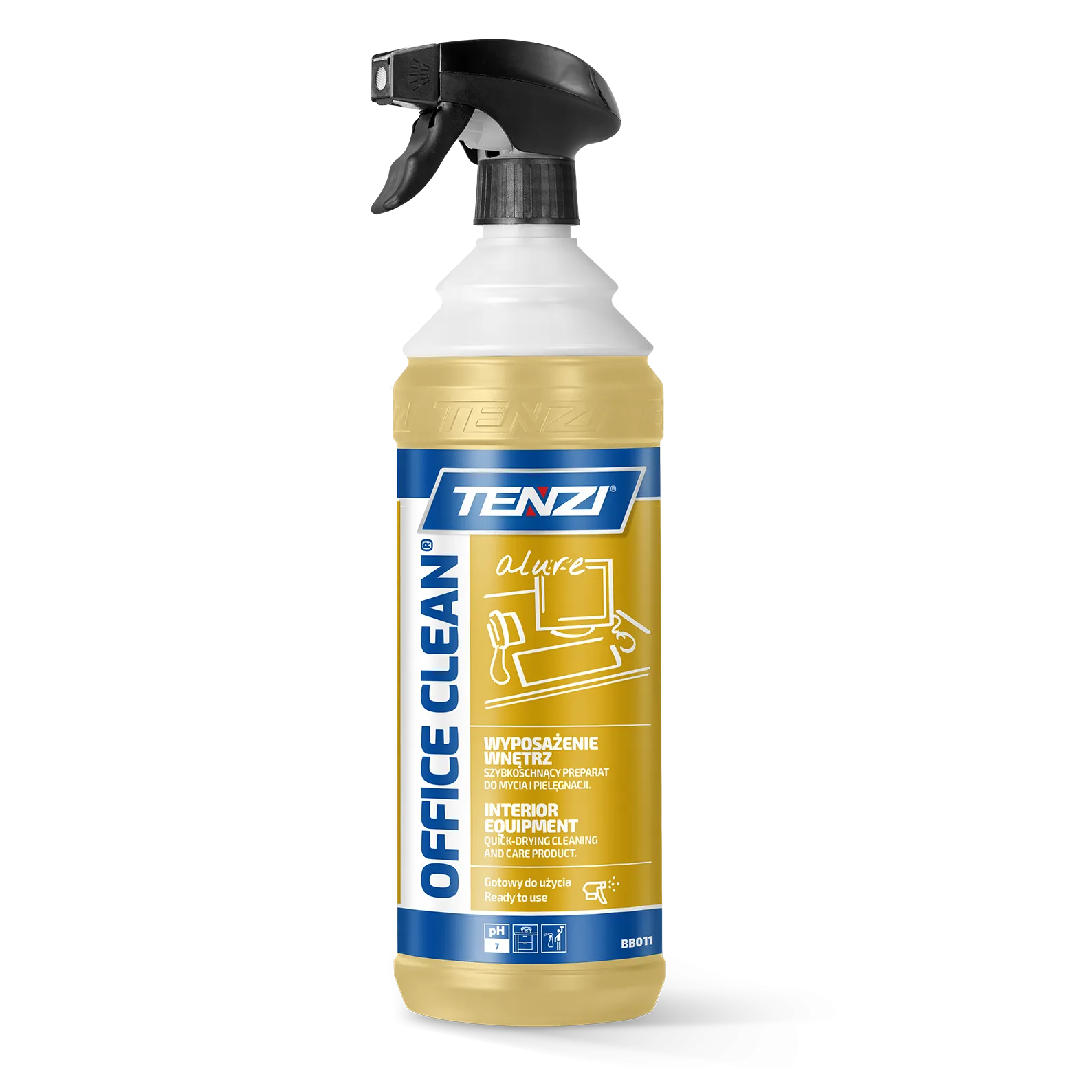 office-clean-alure-zolty-1l TENZI Office Clean ALURE YELLOW - Office Clean - Meubelreiniger - 1L - Afbeelding 1
