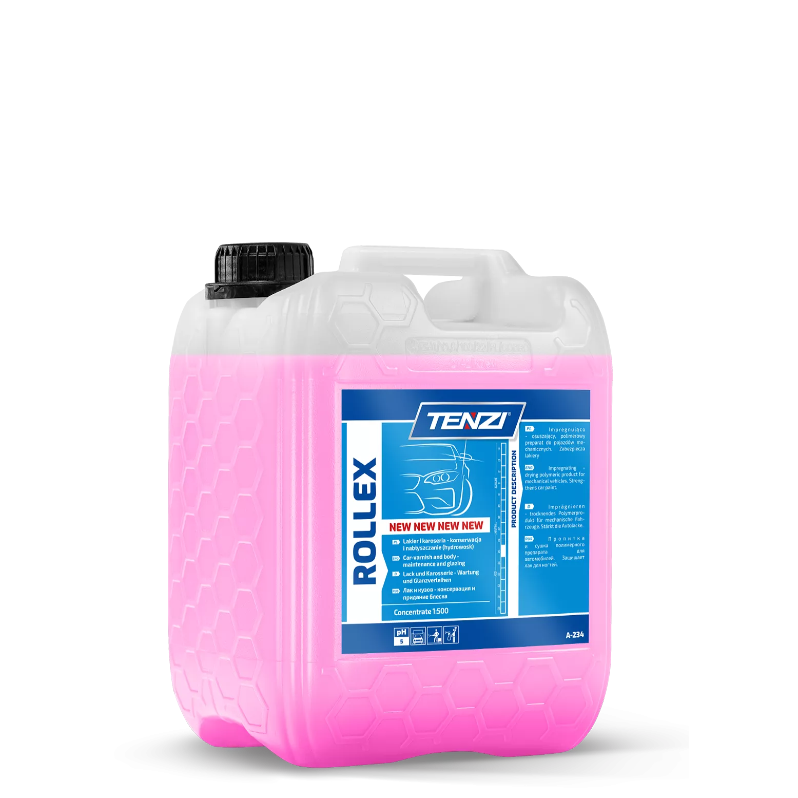 rollex-5l TENZI ROLLEX - Glansversterker - Voor wasstraten - Op polymeerbasis - Lakbescherming - 5L - Afbeelding 1