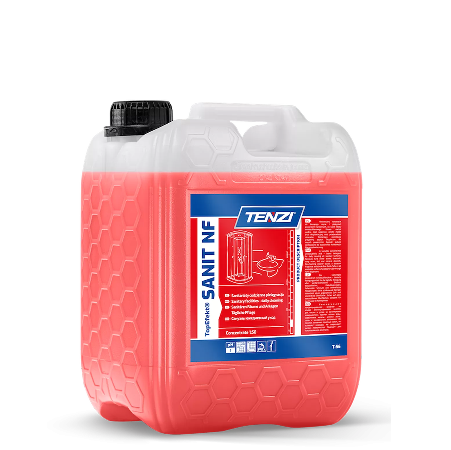sanit-nf-10l TENZI SANIT NF - Laagschuimende sanitairreiniger – Concentraat – 10L - Afbeelding 1