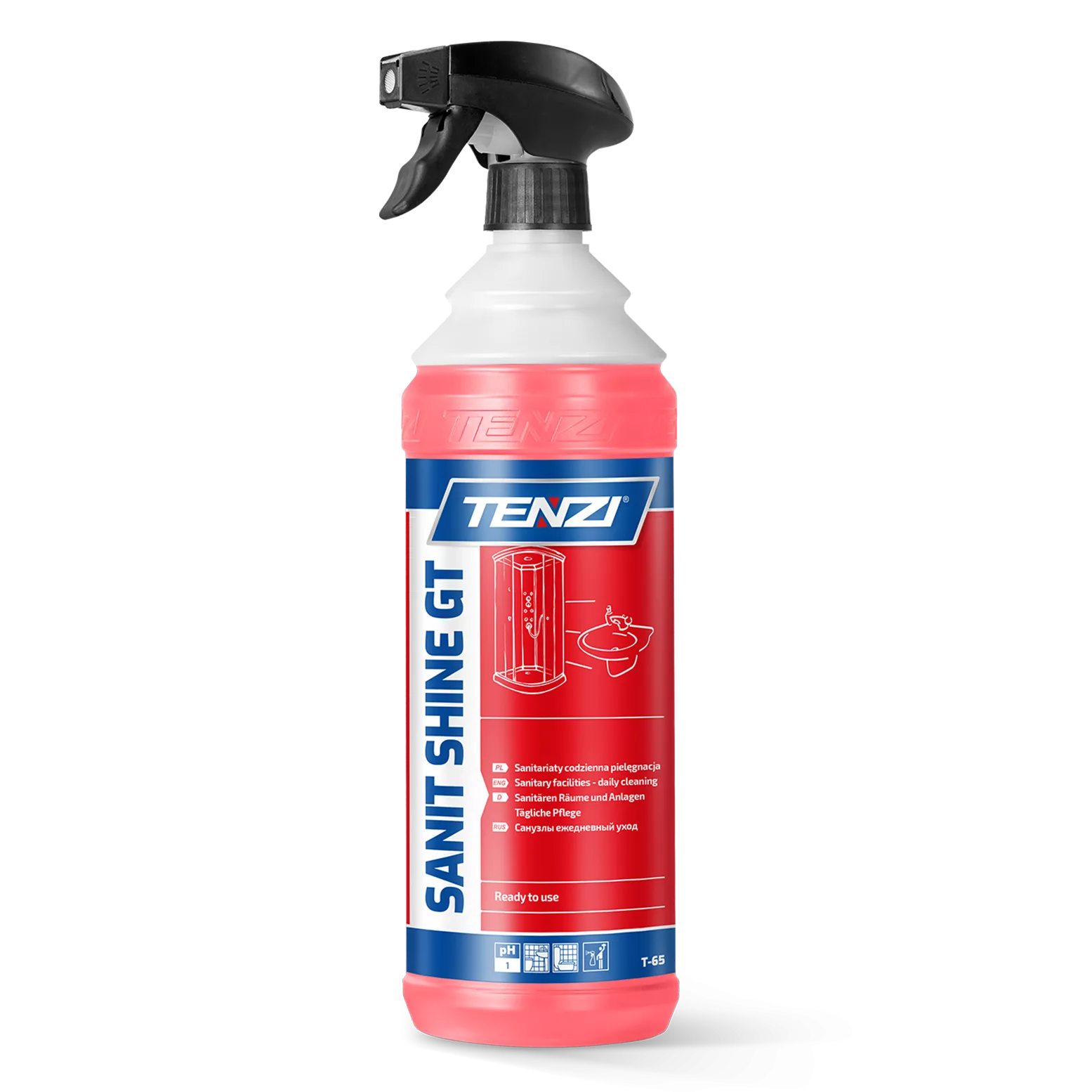 sanit-shine-gt-1l TENZI SANIT SHINE GT - Kant-en-klare sanitairreiniger – 1L - Afbeelding 1