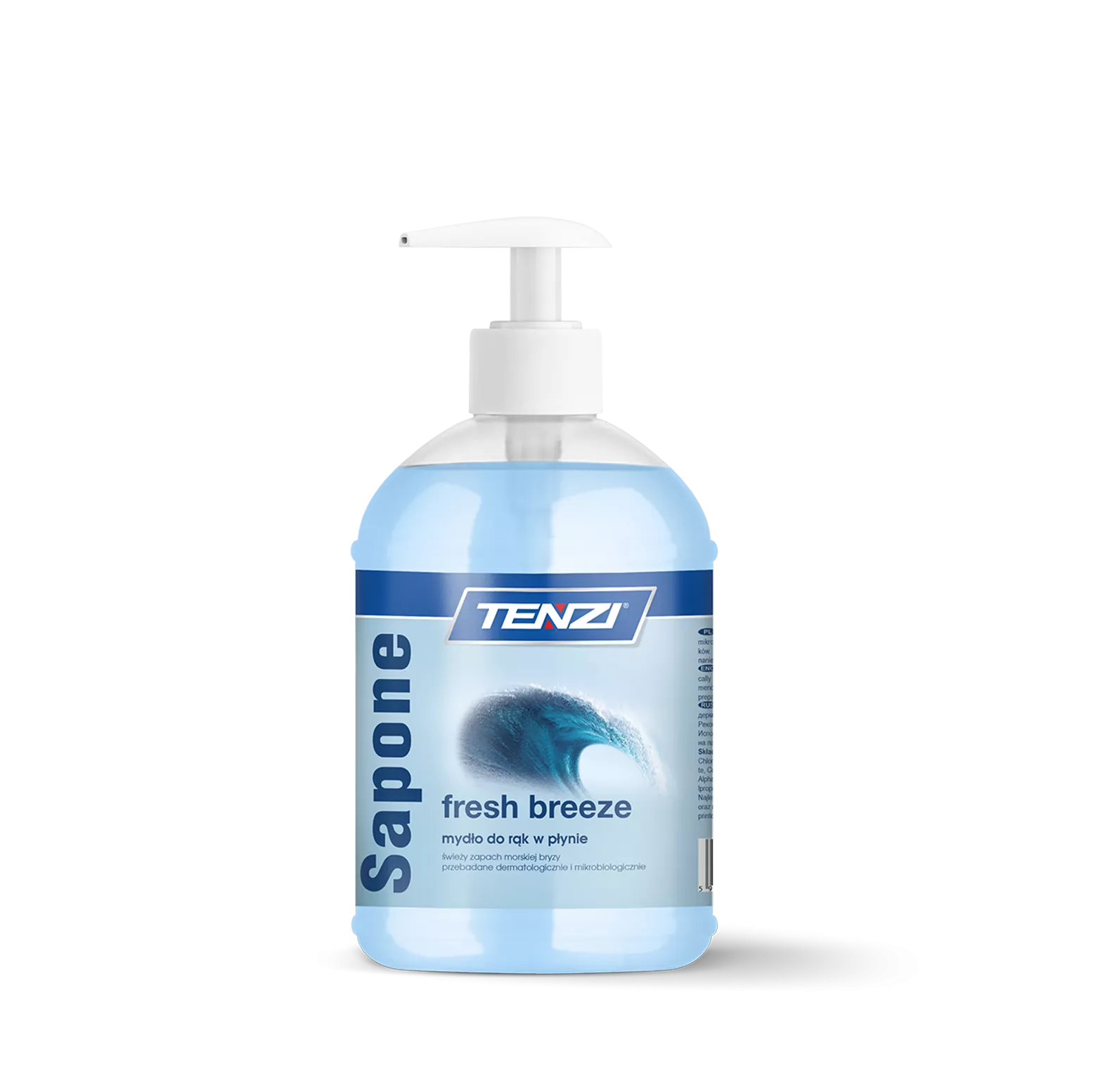 sapone-fresh-breeze-05l TENZI SAPONE - FRESH BREEZE - Vloeibare zeep met zeebriesgeur – 0,5L - Afbeelding 1