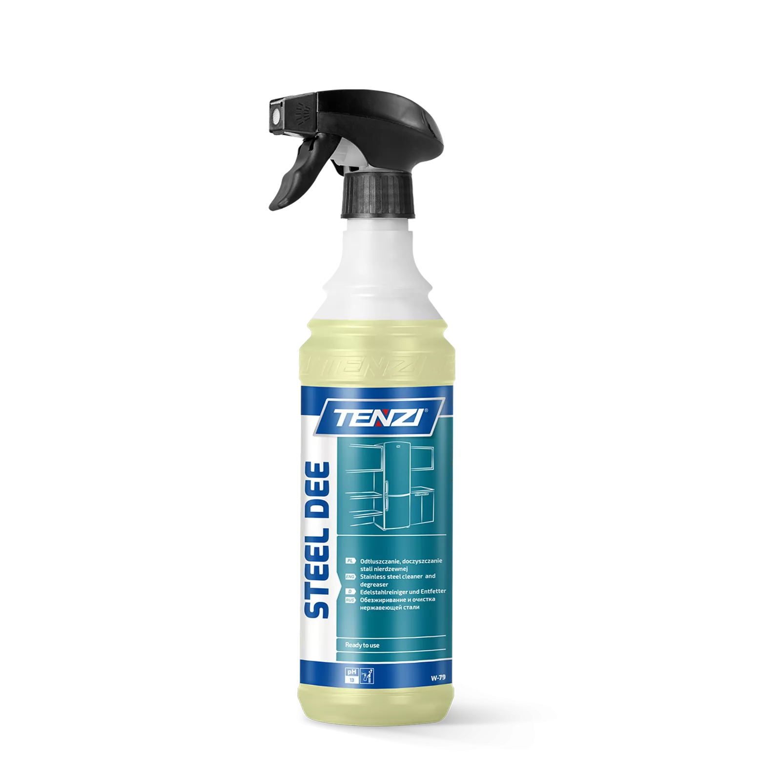 steel-dee-gt-06l TENZI STEEL DEE GT - Reiniger voor roestvrij staal – Kant-en-klaar – 0,6L - Afbeelding 1