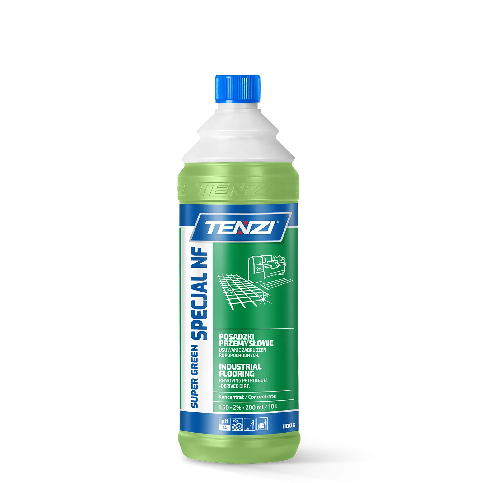 super-green-specjal-nf-1l TENZI Super Green Specjal NF - Werkplaatsvloerreiniger - 1L - Afbeelding 1