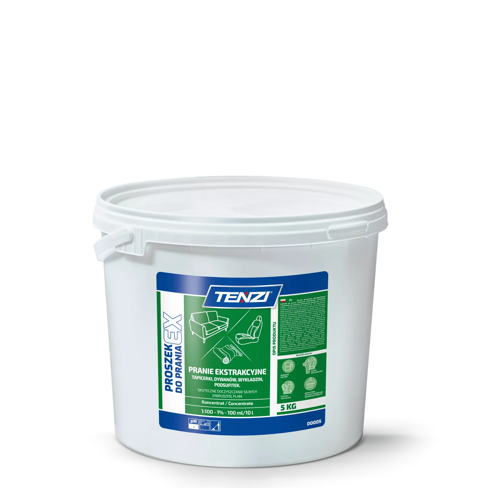 tenzi-ex-powder-5kg TENZI EX - Poeder voor extractiereiniging van tapijten - 5KG - Afbeelding 1