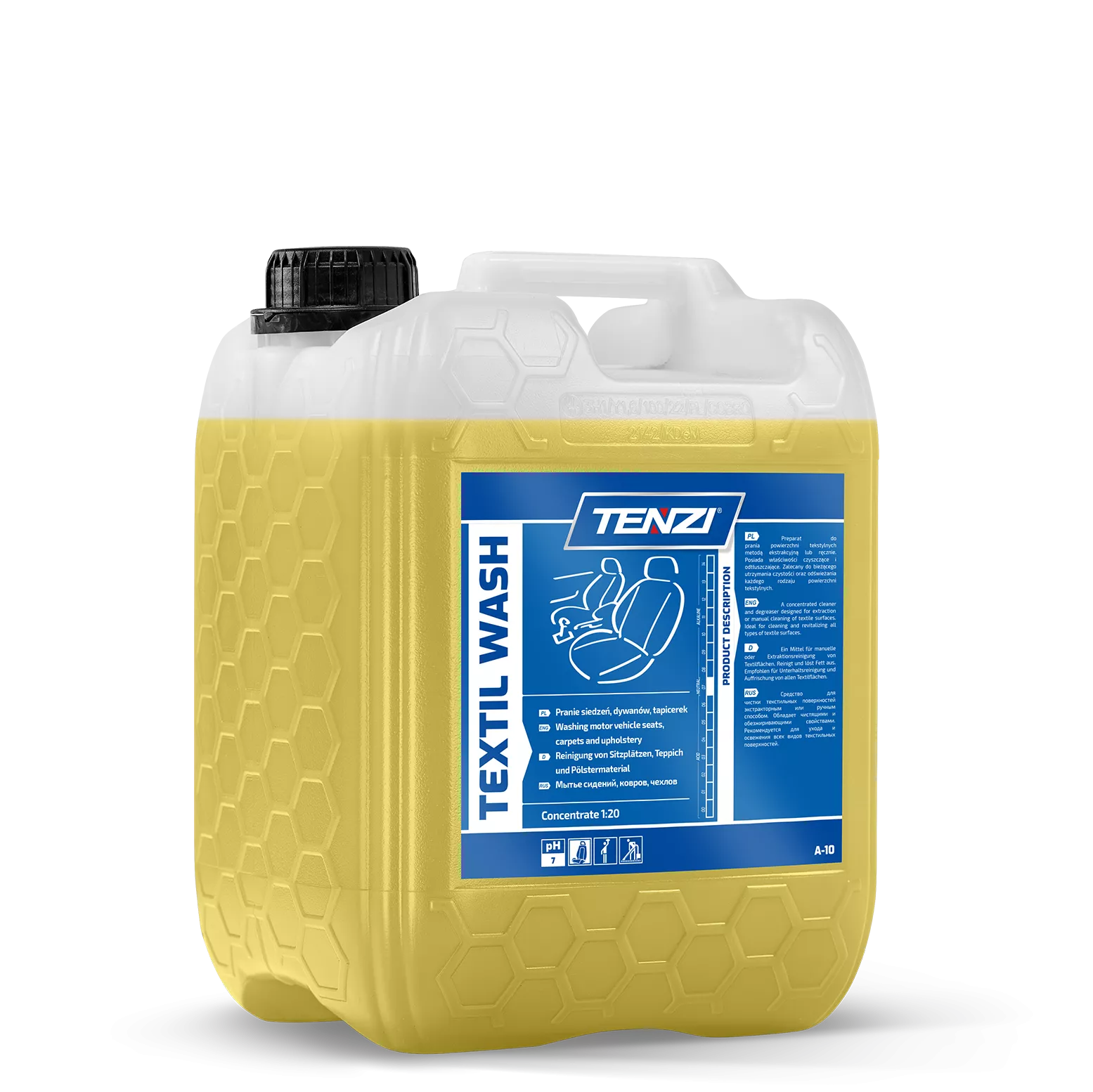 textil-wash-10l TENZI Textil Wash - Was- en reinigingsvloeistof voor bekleding en tapijten - 10L - Afbeelding 1