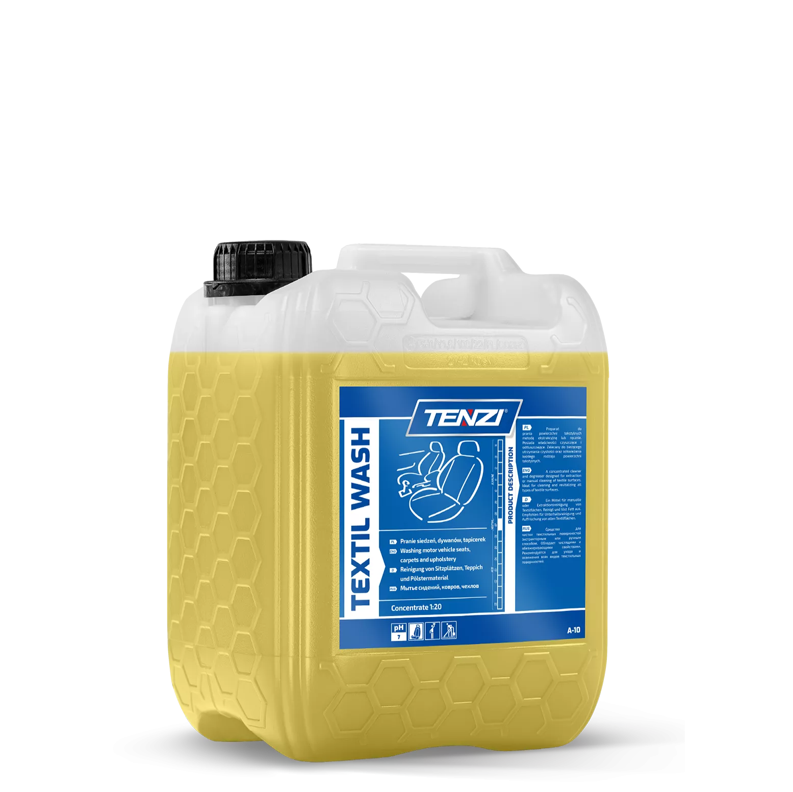 textil-wash-5l TENZI Textil Wash - Was- en reinigingsvloeistof voor bekleding en tapijten - 5L - Afbeelding 1