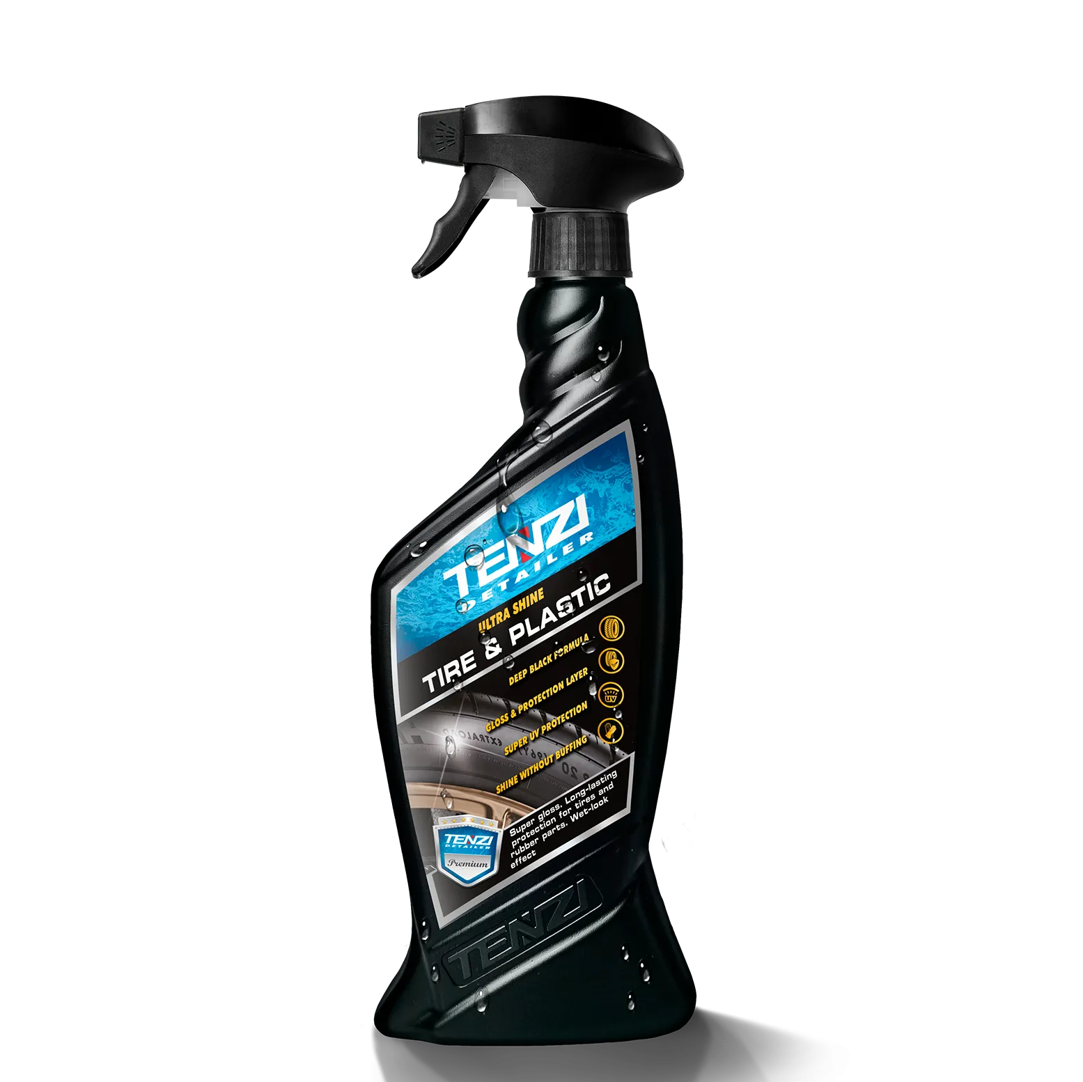 tire-plastic-spray-06l-2 TENZI Detailer BAND & PLASTIC SPRAY - Bandenglans spray - Wet look - 0,6L - Afbeelding 1