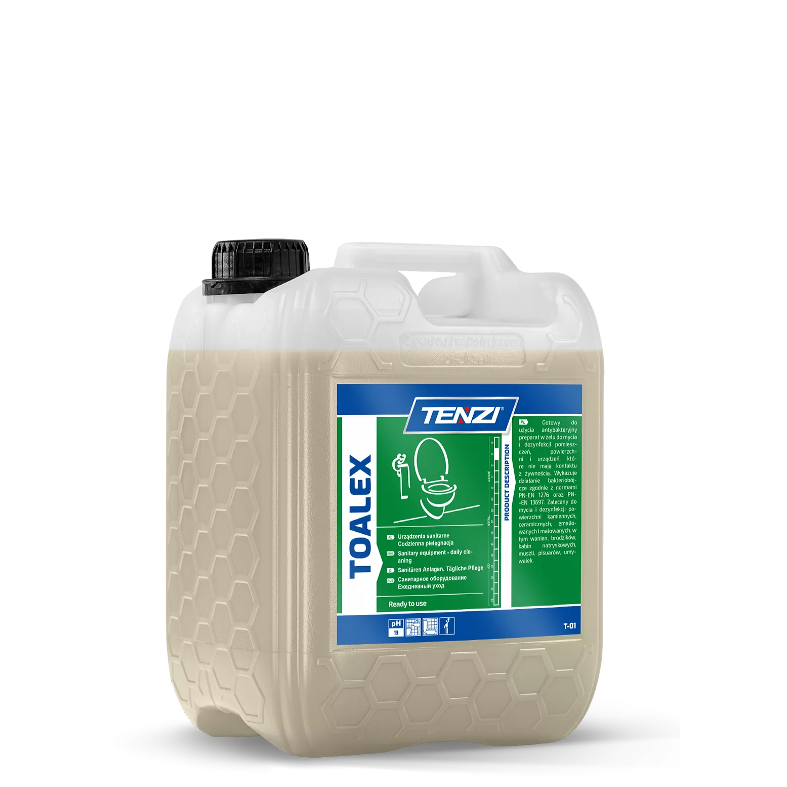 toalex-5l-2 TENZI Toalex - Antibacteriele gel tegen schimmel en urinesteen - 5L - Afbeelding 1