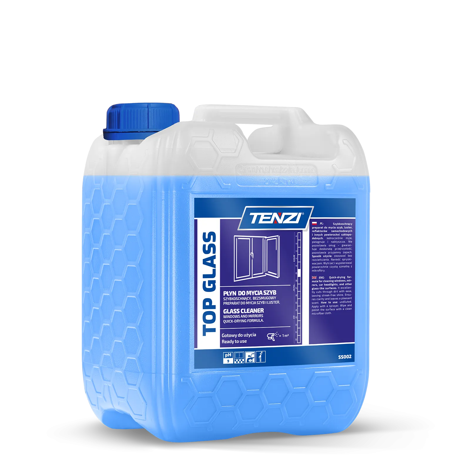 top-glass-10l TENZI Top GLASS – Ramen- en spiegelreiniger – 10L - Afbeelding 1
