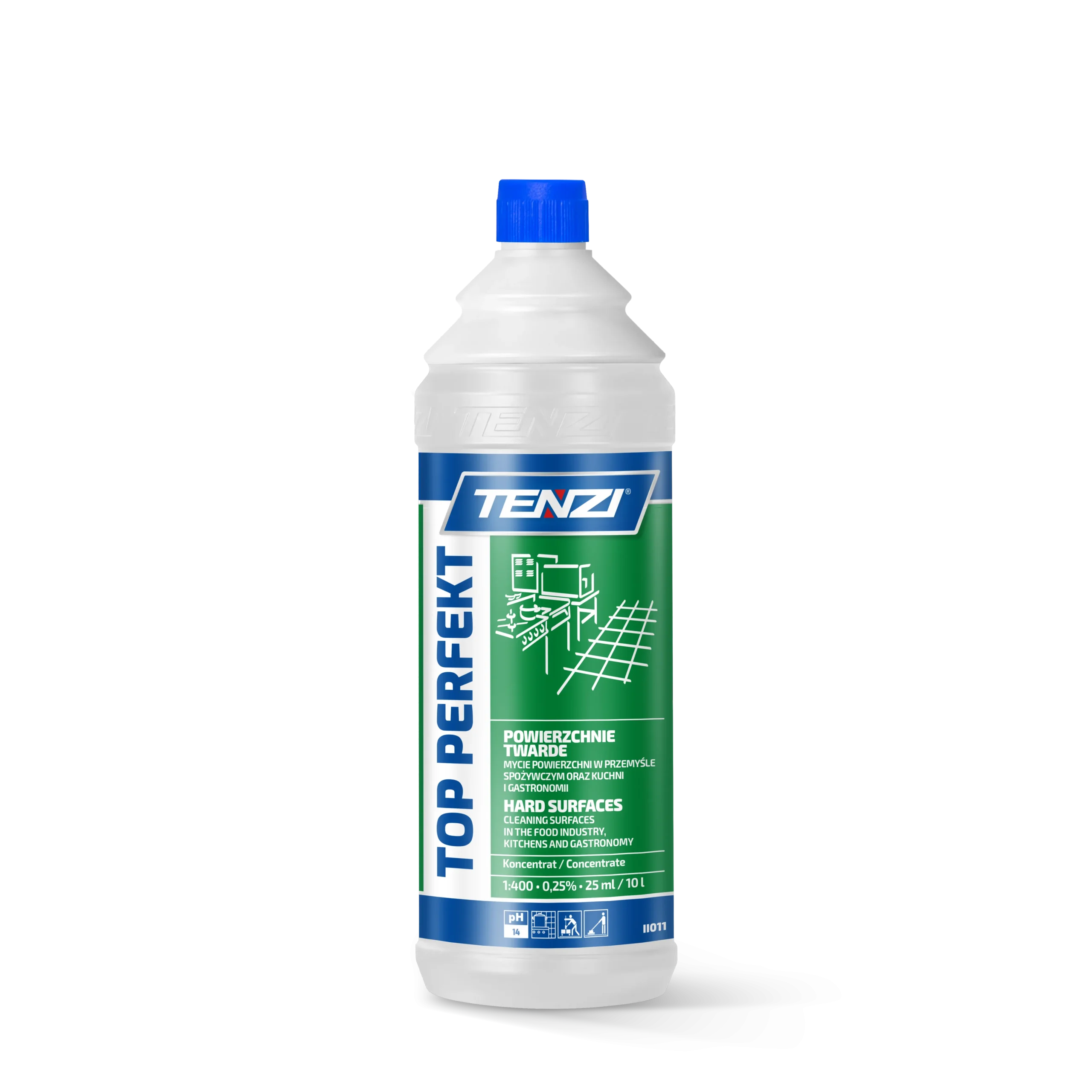 top-perfekt-1l TENZI Top Perfekt - Ontvetter - Voor het reinigen van alkalibestendige oppervlakken - 1L - Afbeelding 1