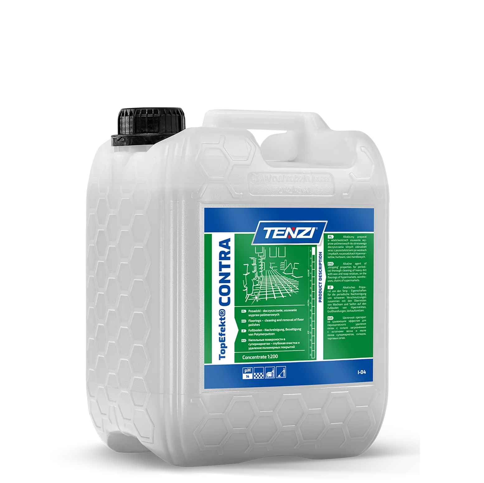 topefekt-contra-10l TENZI TopEfekt CONTRA - Industriële vloerreiniger - Alkalisch, laagschuimend - 10L - Afbeelding 1