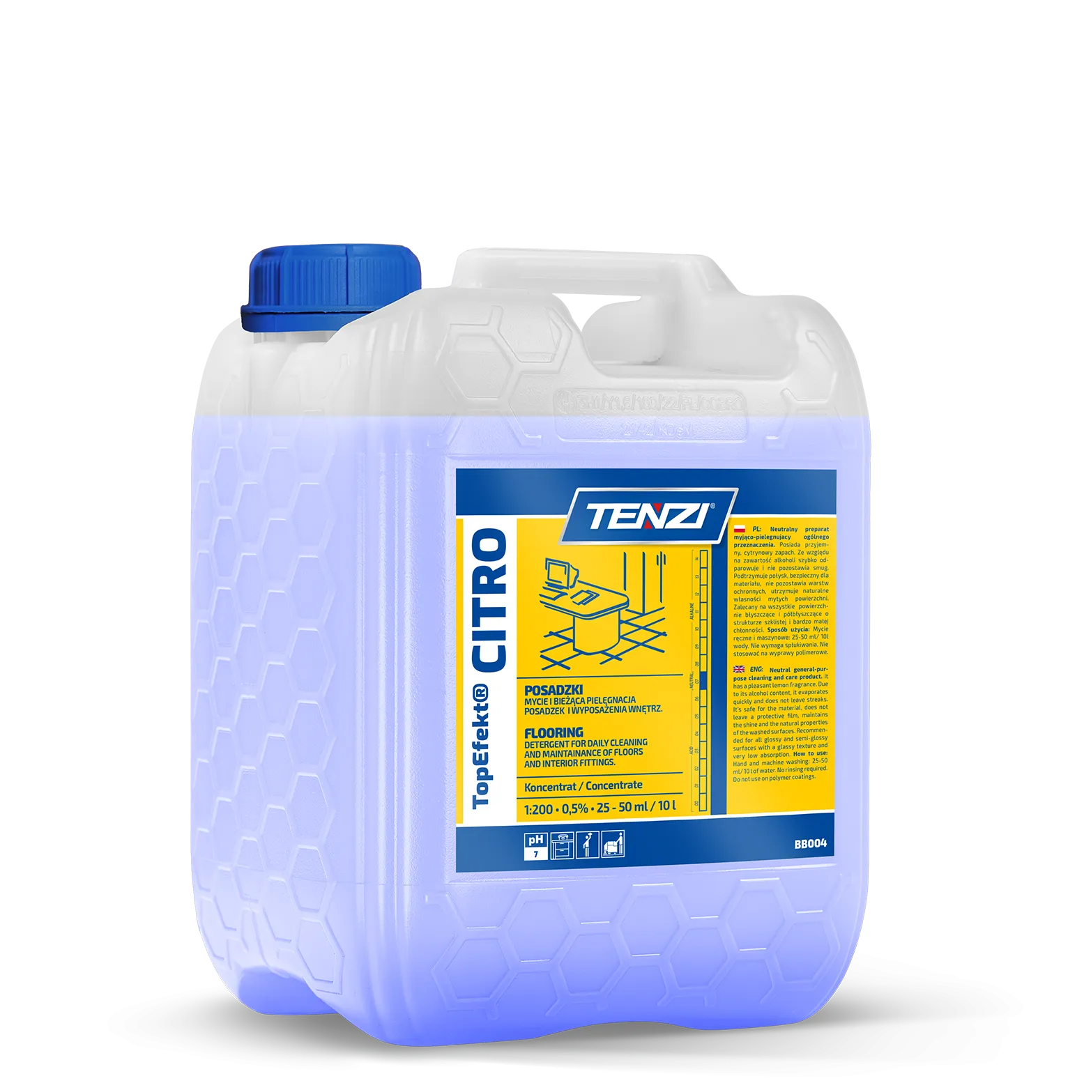topefektr-citro-5l TENZI TopEfekt® CITRO - Universele reiniger - Voor reiniging en verzorging - Aangename citroengeur - 5L - Afbeelding 1