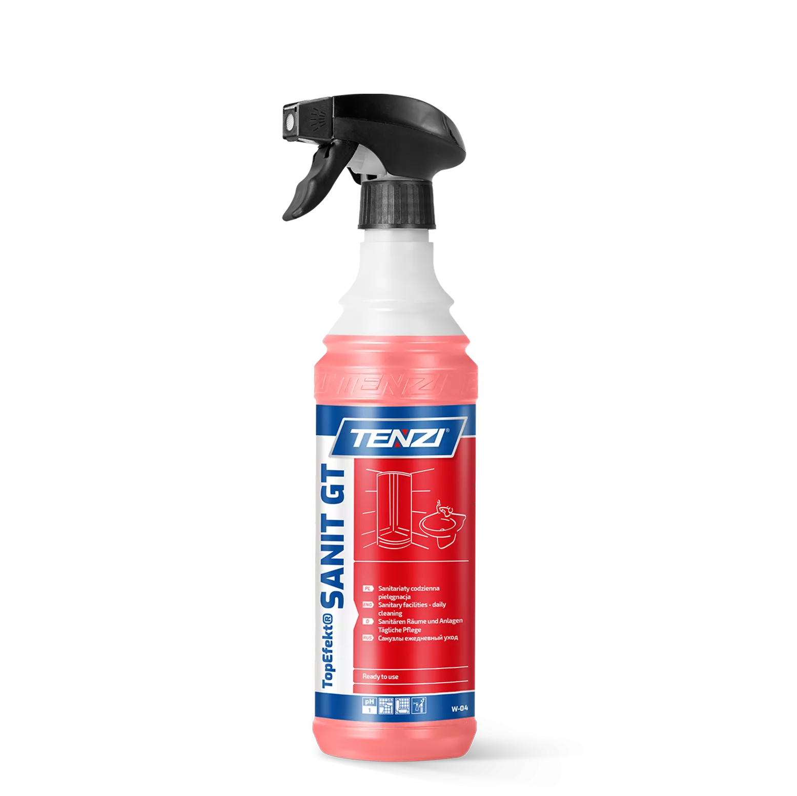 topefektr-sanit-gt-06l TENZI TopEfekt® SANIT GT - Badkamer- en sanitairreiniger – 0,6L - Afbeelding 1