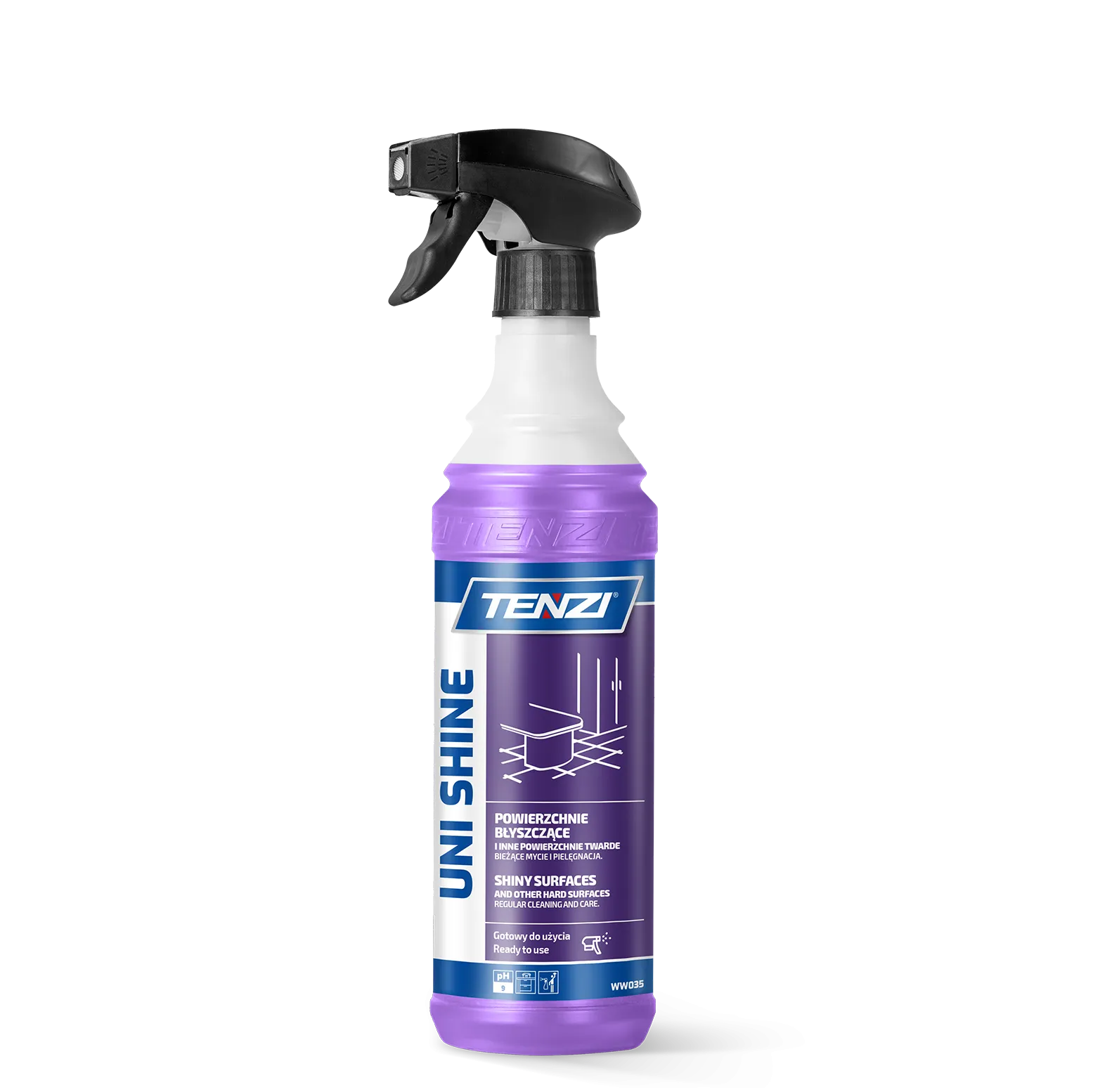 uni-shine-06l TENZI UNI Shine - Glansmiddel voor meubels – 0,6L - Afbeelding 1