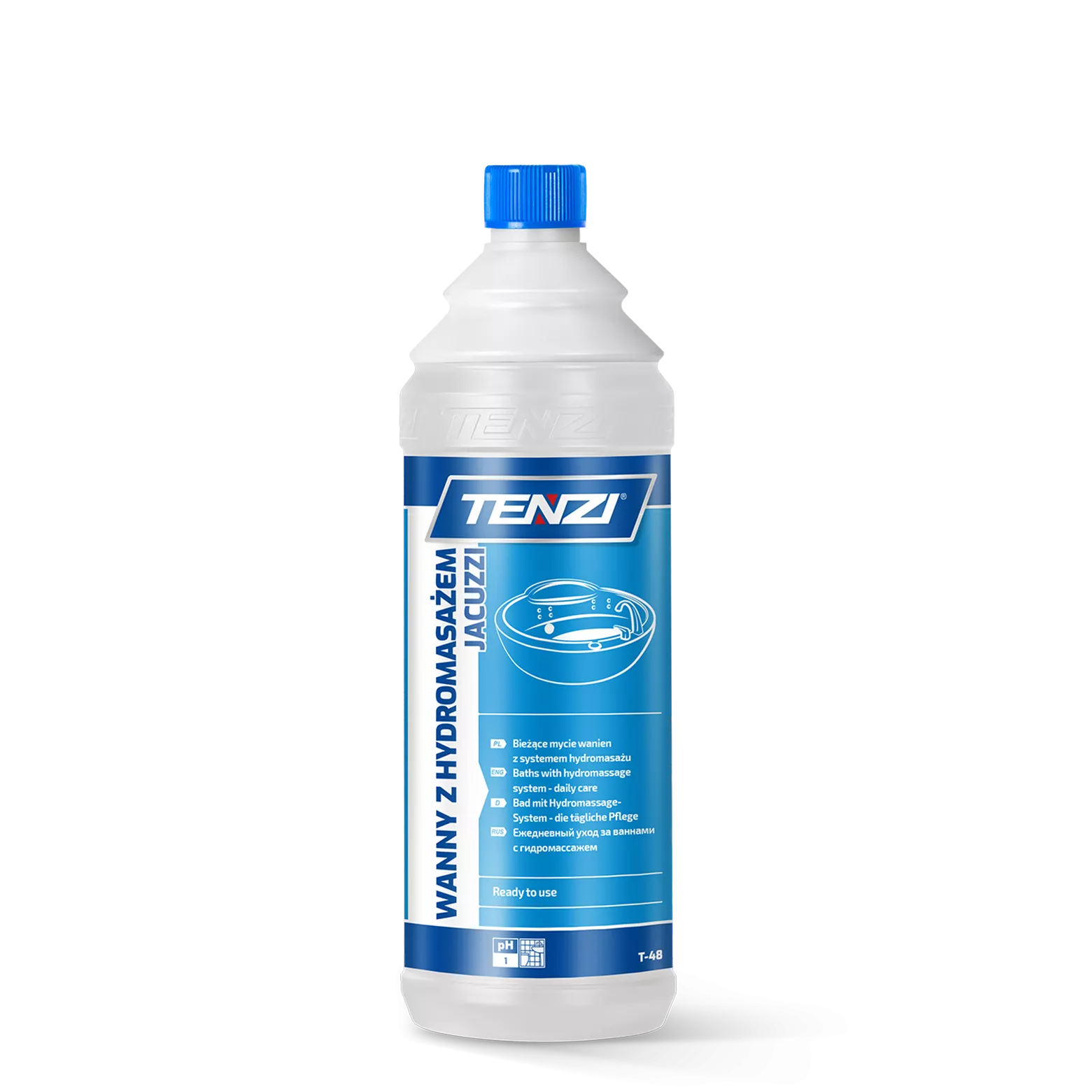 wanny-z-hydromasazem-gt-1l TENZI Wanny z hydromasażem GT - Reiniger voor whirlpoolbaden – Elimineert bacteriën, ontstopt afvoerkanalen – Kant-en-klaar – 1L - Afbeelding 1