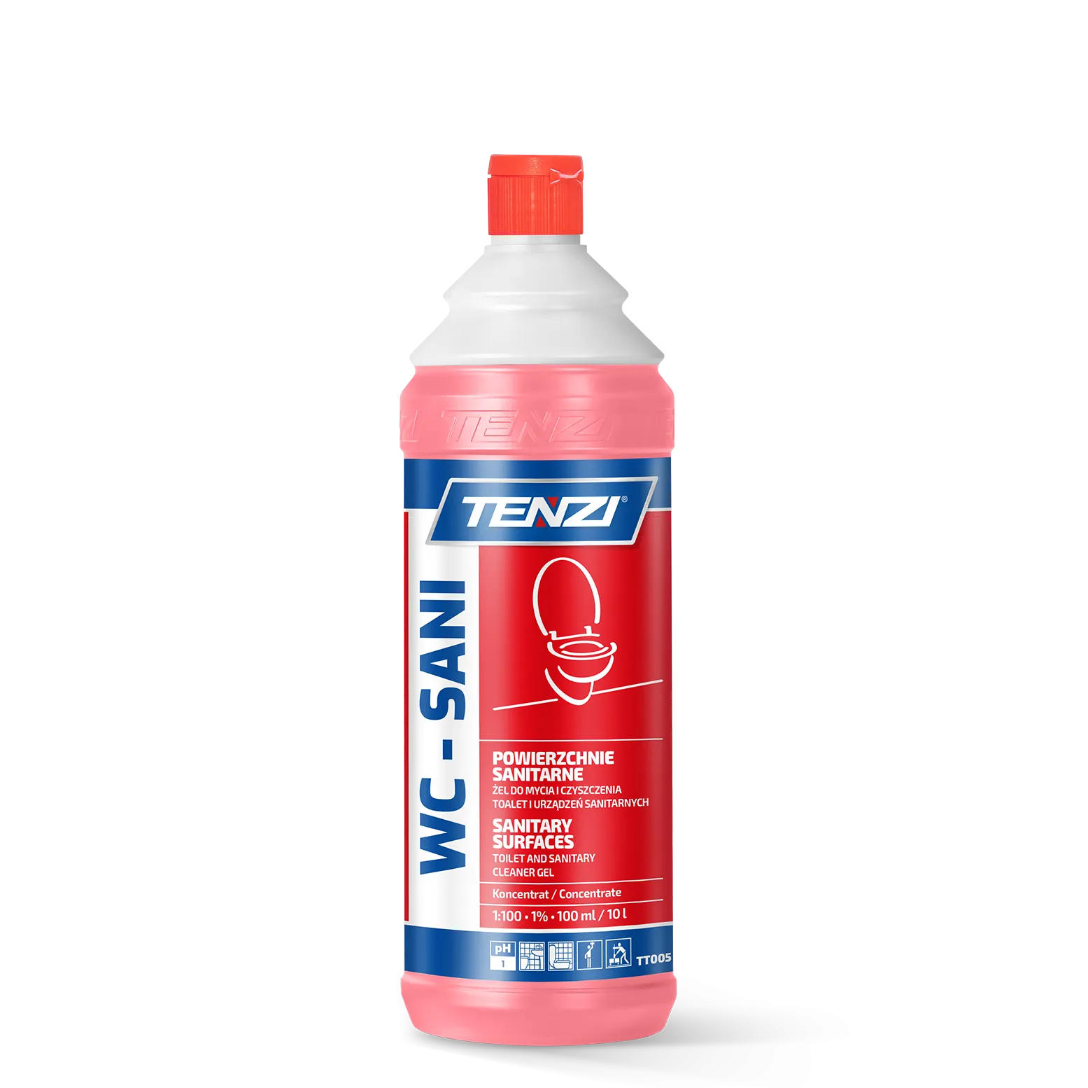 wc-sani-1l TENZI WC-Sani - Gel Sanitairreiniger – 1L - Afbeelding 1