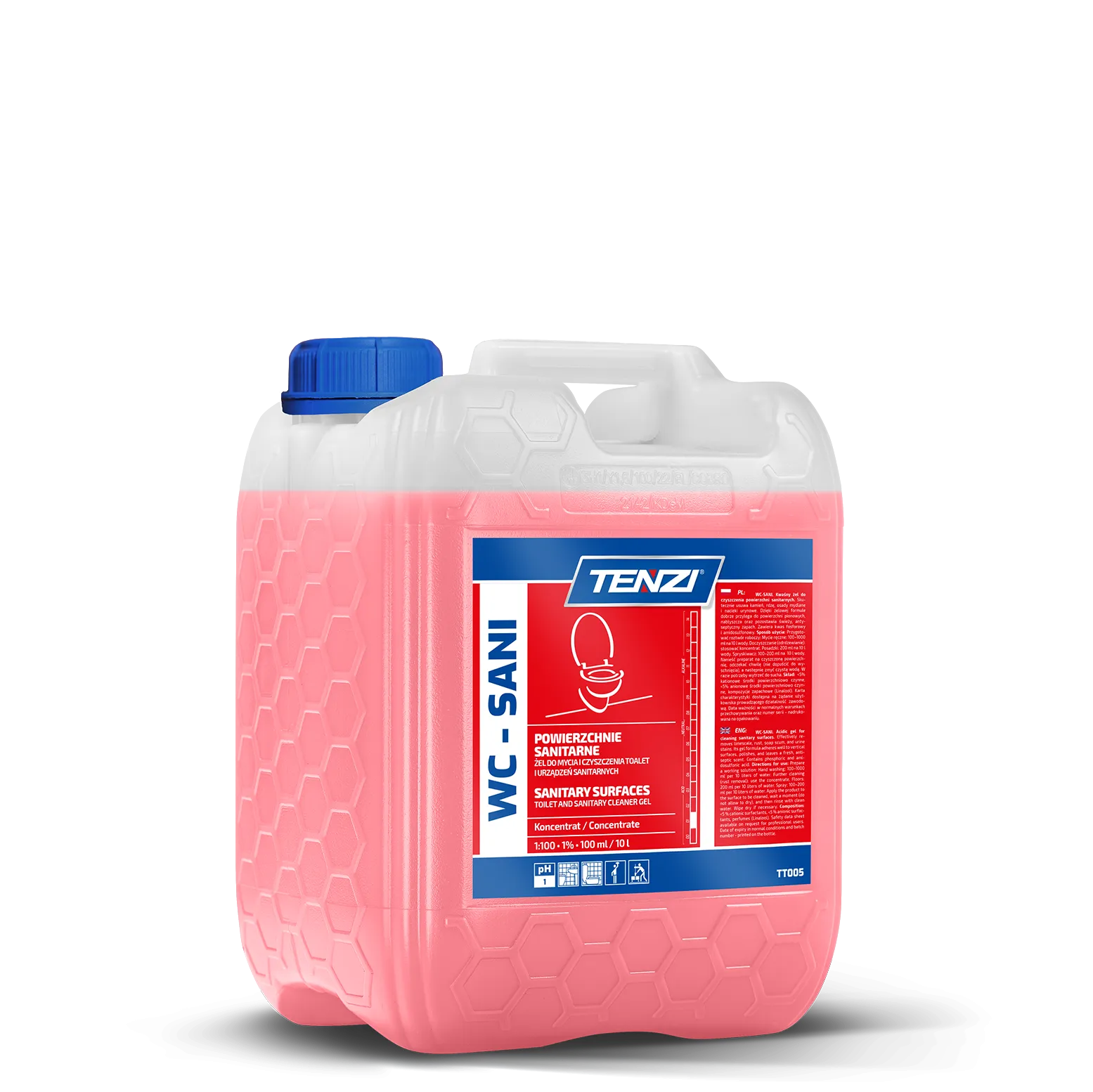 wc-sani-5l TENZI WC-Sani - Gel Sanitairreiniger – 5L - Afbeelding 1