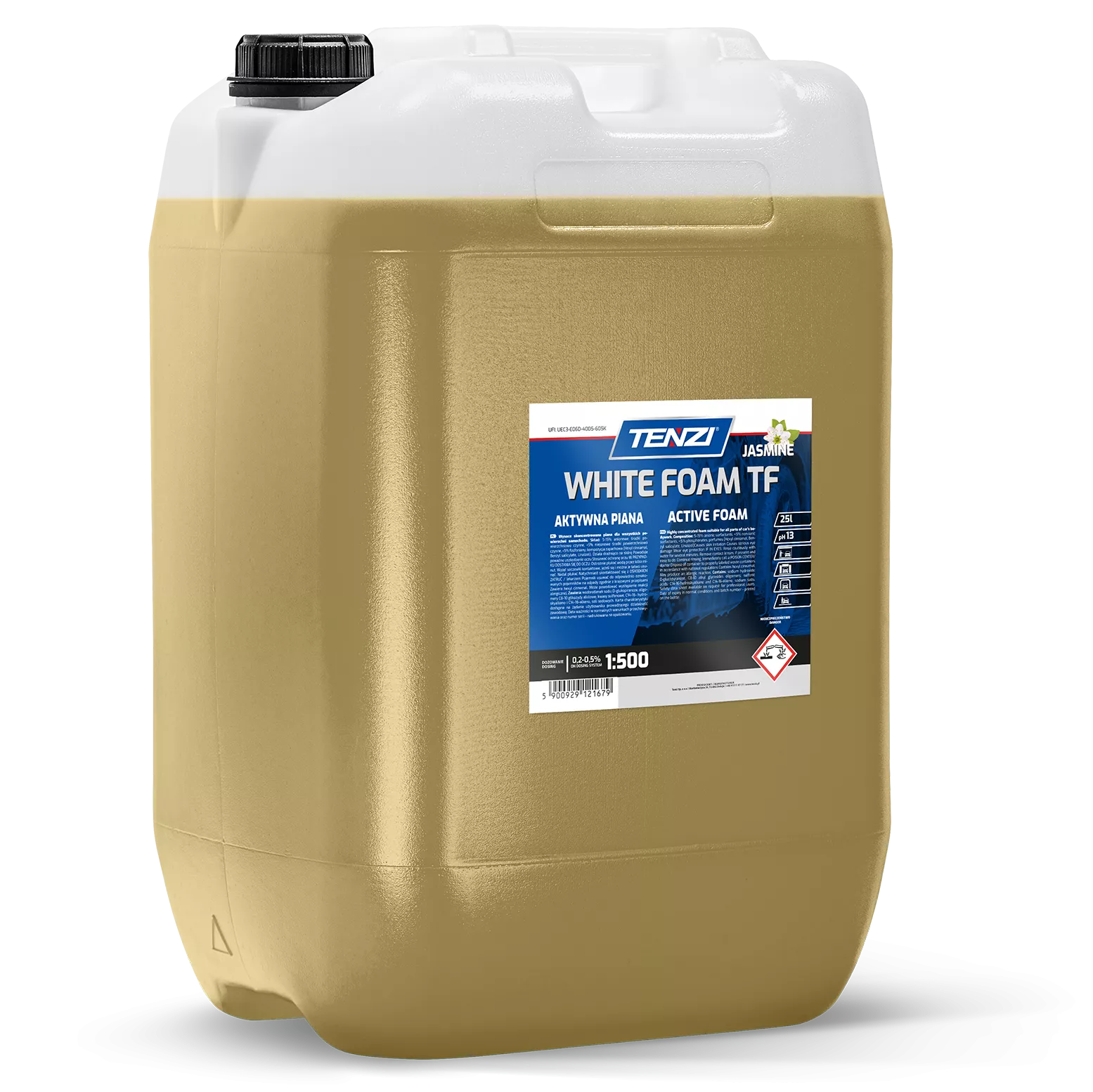 white-foam-tf-jasmine-25l TENZI WHITE FOAM TF JASMINE - Actief schuim voor autowas - Voor wasstraten - 25L - Afbeelding 1