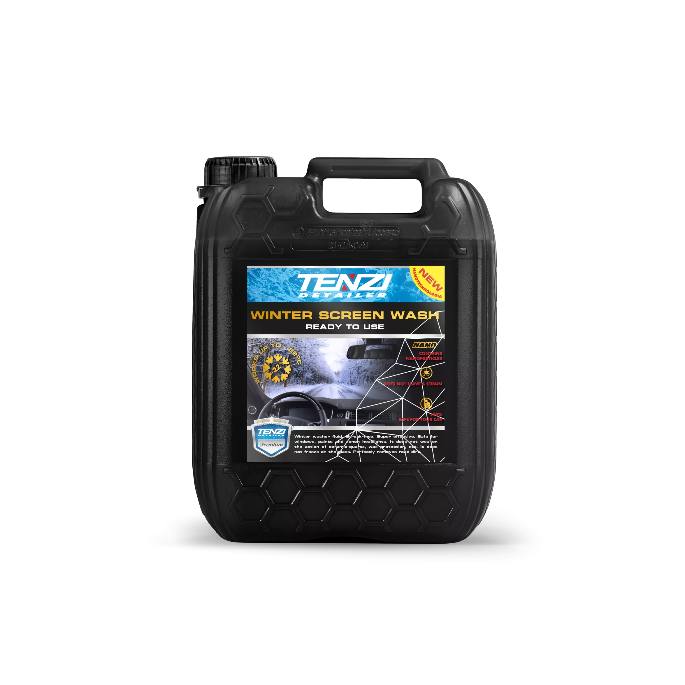 zimowy-plyn-do-spryskiwaczy-22c-5l TENZI DETAILER WINTER WINDSHIELD WASH - Winterruitensproeiervloeistof (-22°C) - 5L - Afbeelding 1